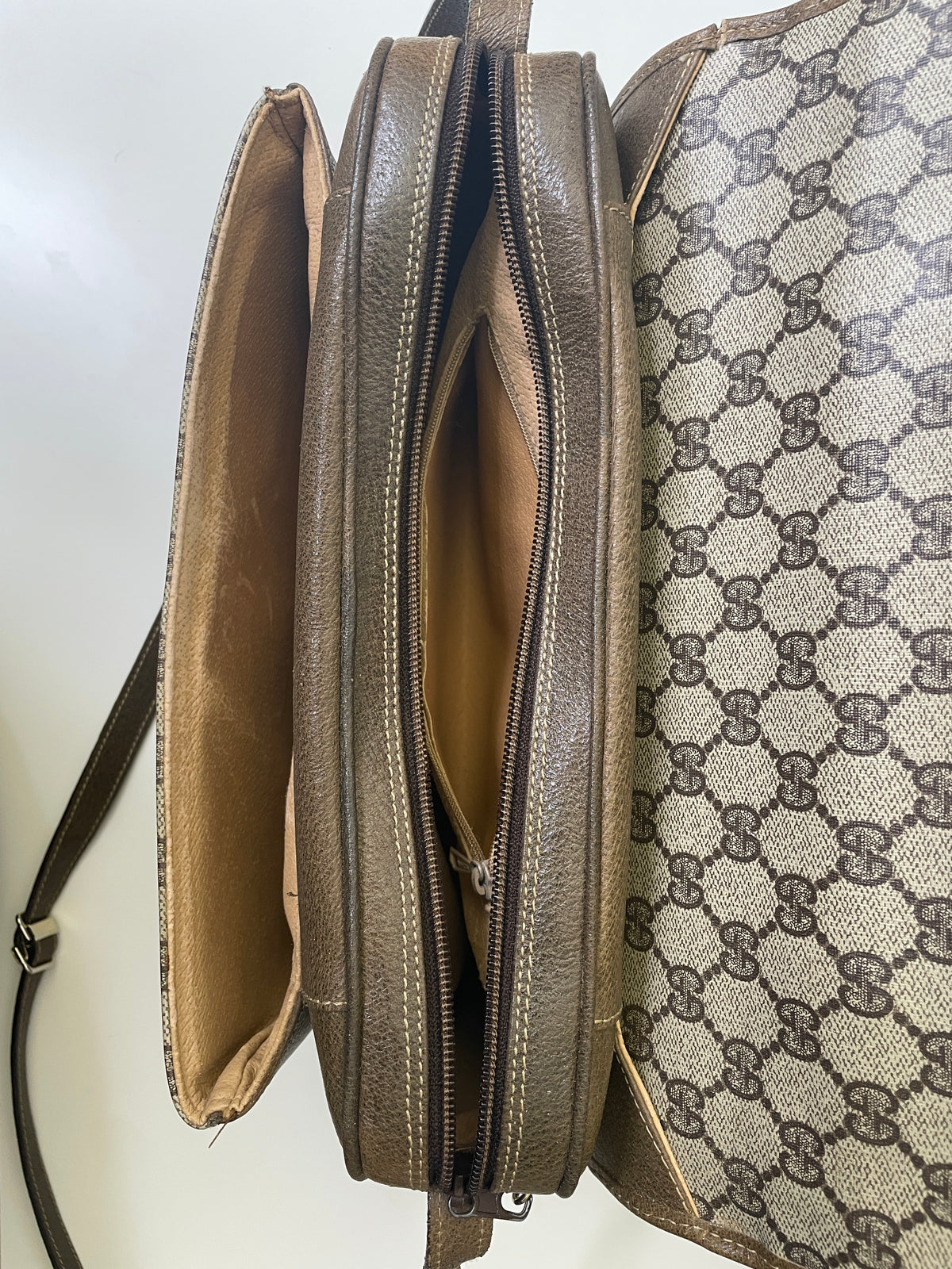 Gucci Ophidia Mega Camera Bag/Valigetta GG Beige con Tracolla
