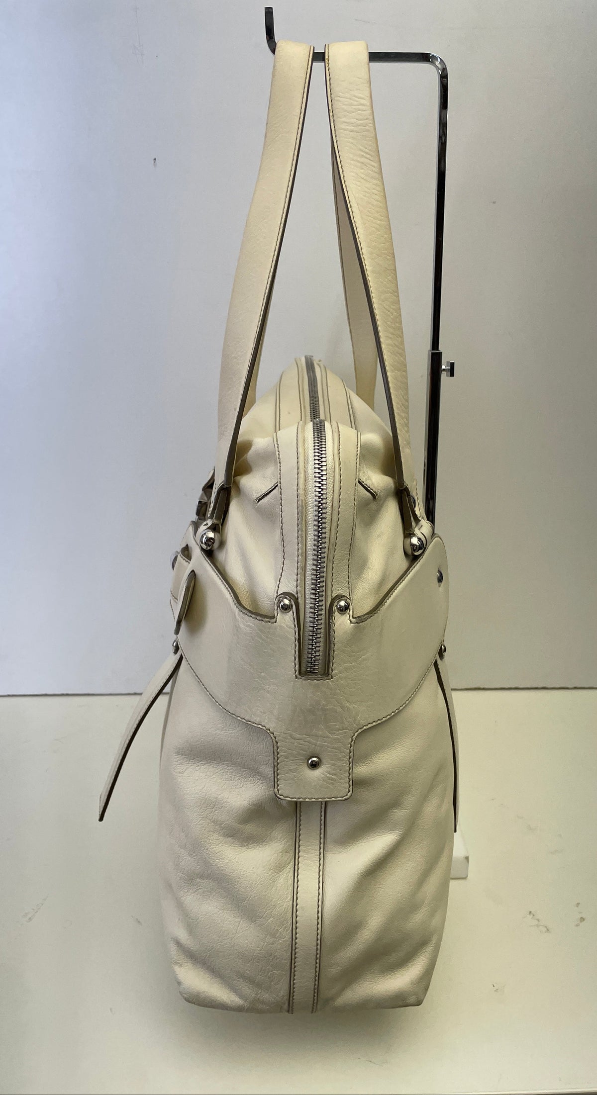 Ferragamo - Borsa A Spalla Pelle Bianca