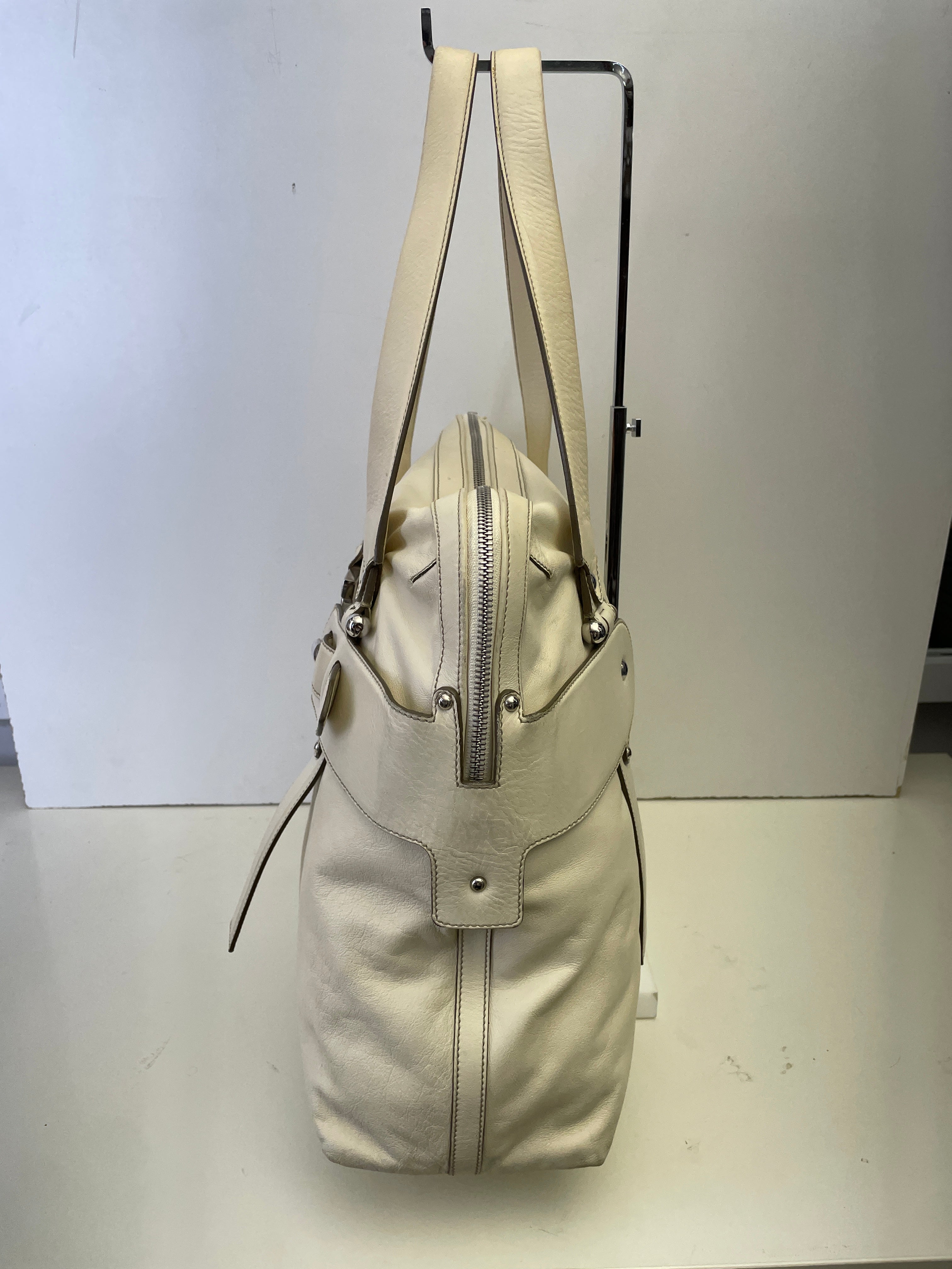 Ferragamo - Borsa A Spalla Pelle Bianca