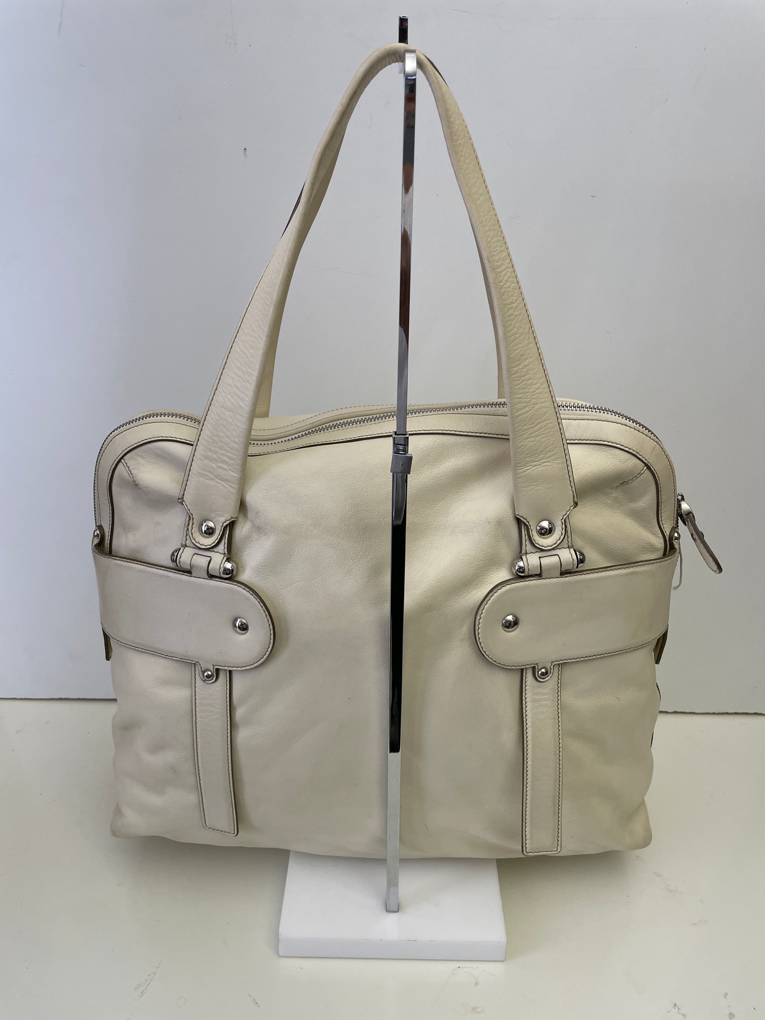 Ferragamo - Borsa A Spalla Pelle Bianca