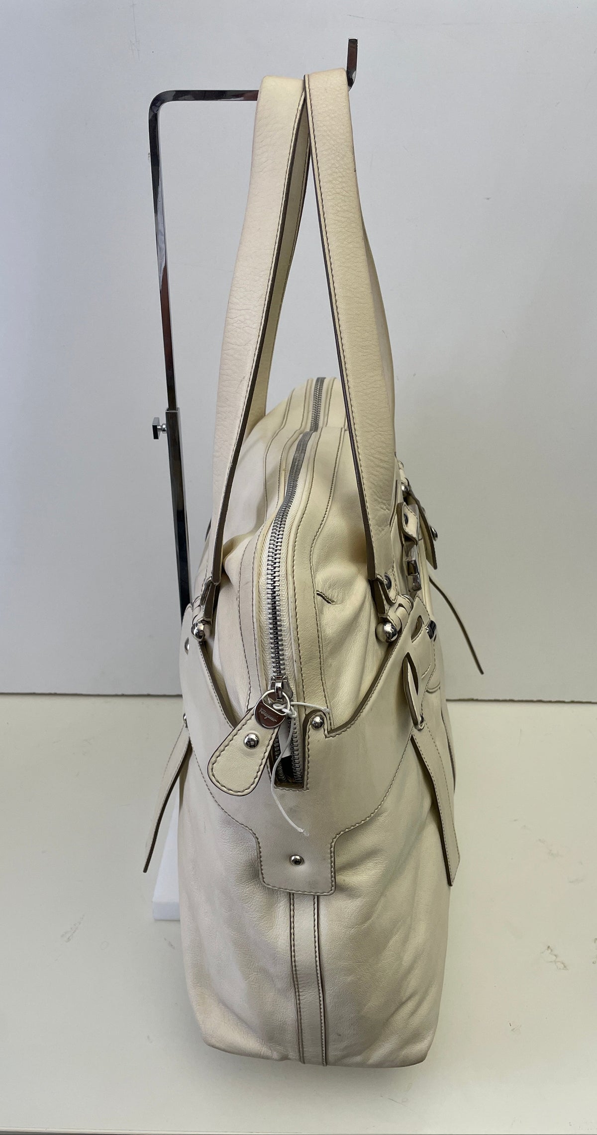 Ferragamo - Borsa A Spalla Pelle Bianca