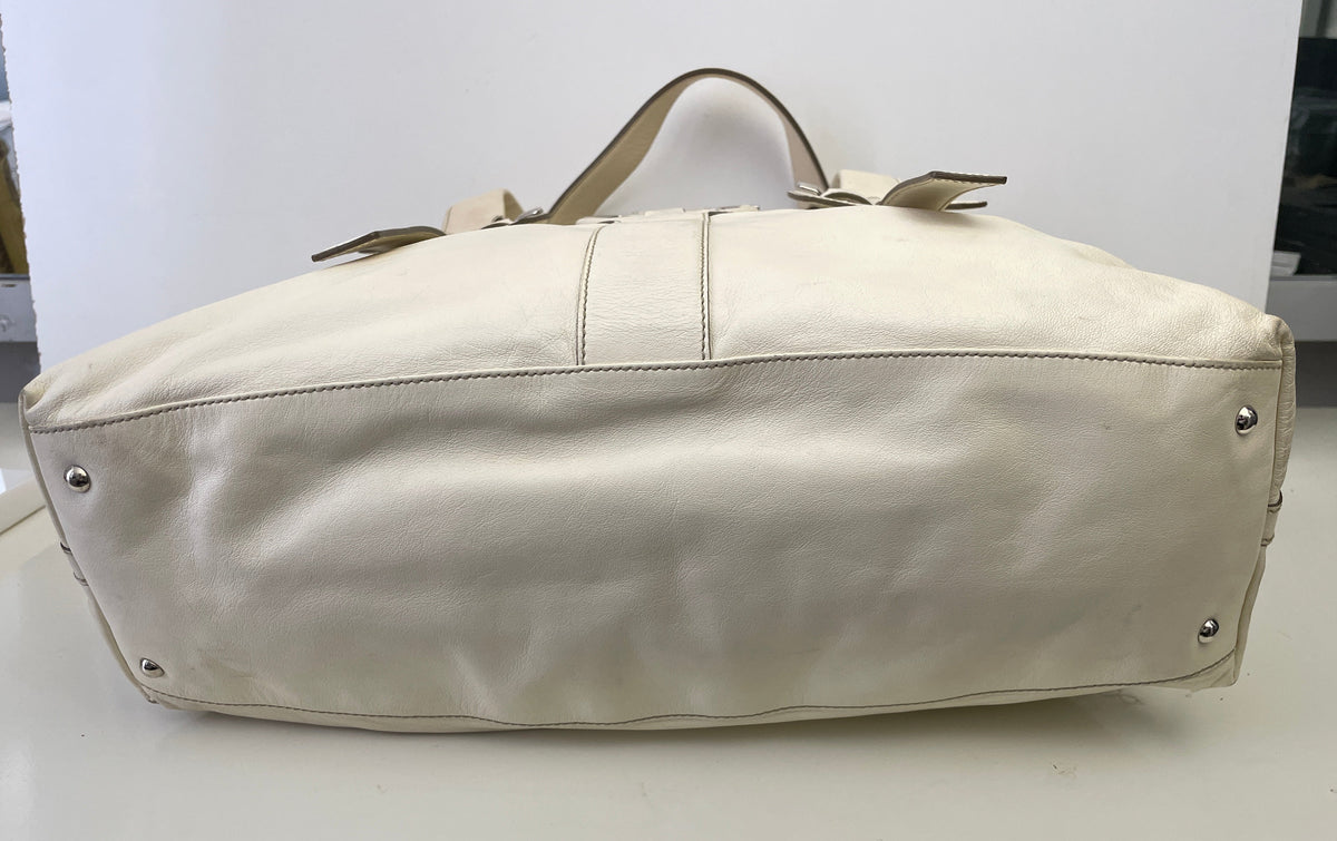 Ferragamo - Borsa A Spalla Pelle Bianca