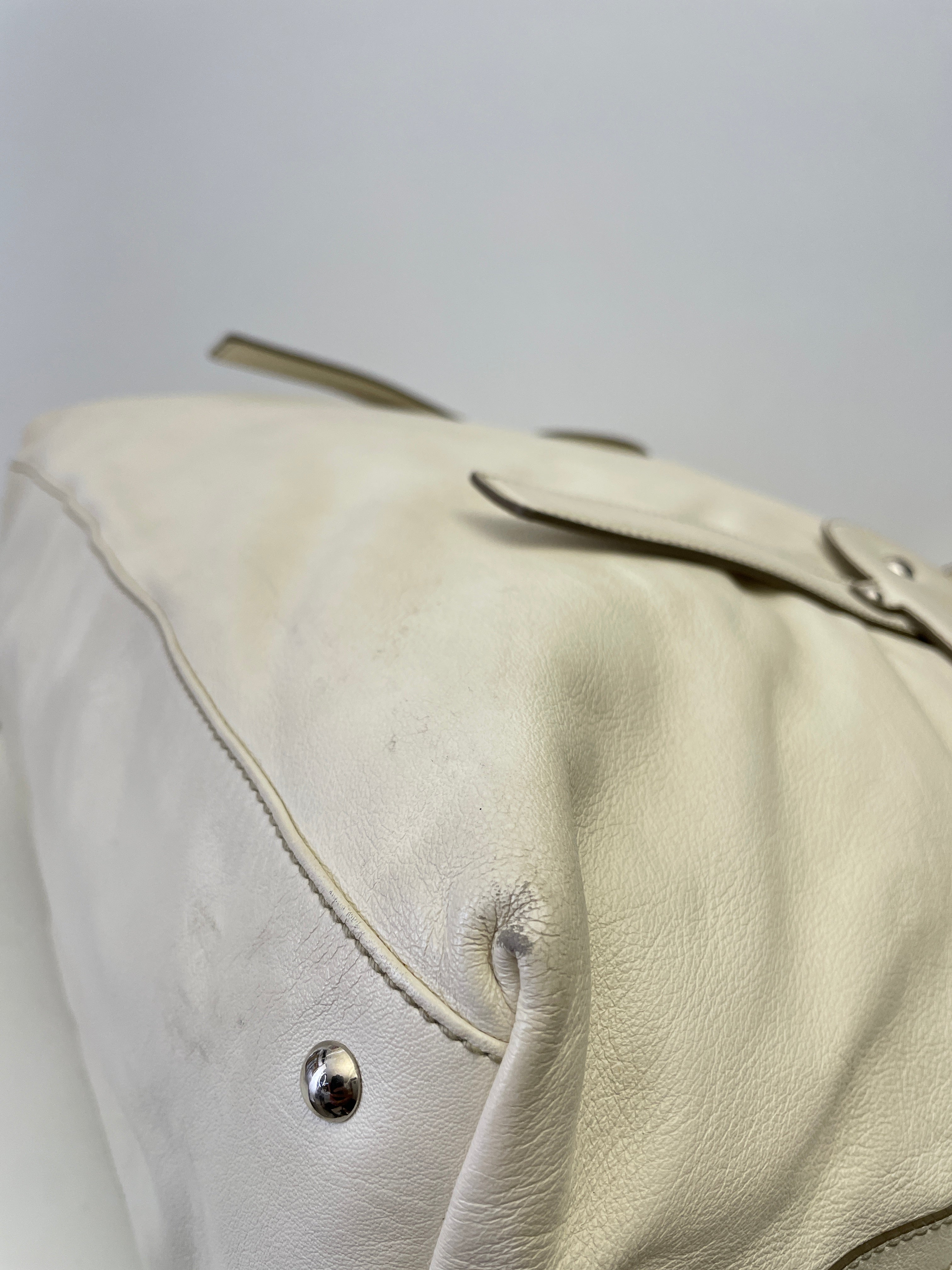 Ferragamo - Borsa A Spalla Pelle Bianca