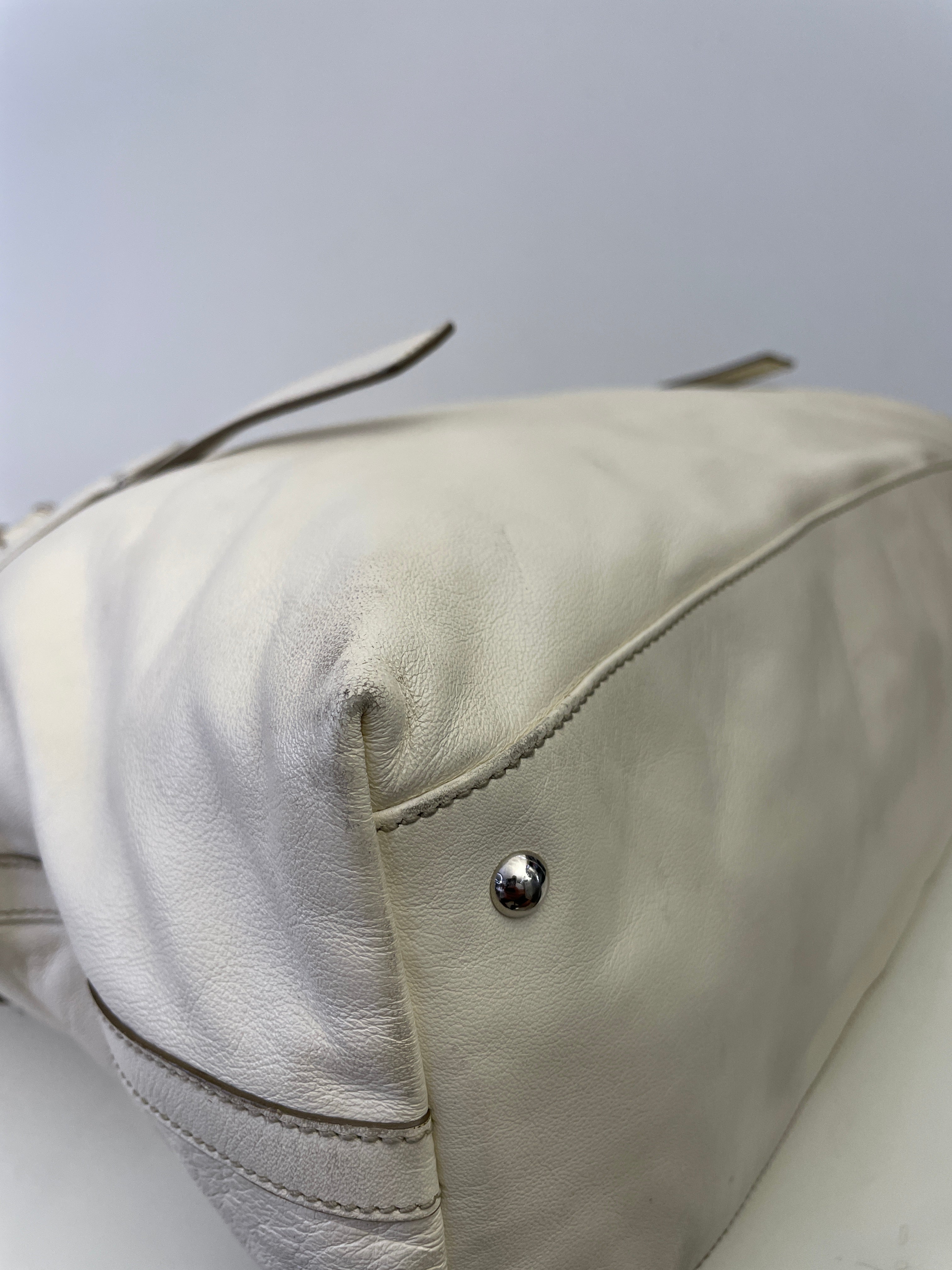 Ferragamo - Borsa A Spalla Pelle Bianca