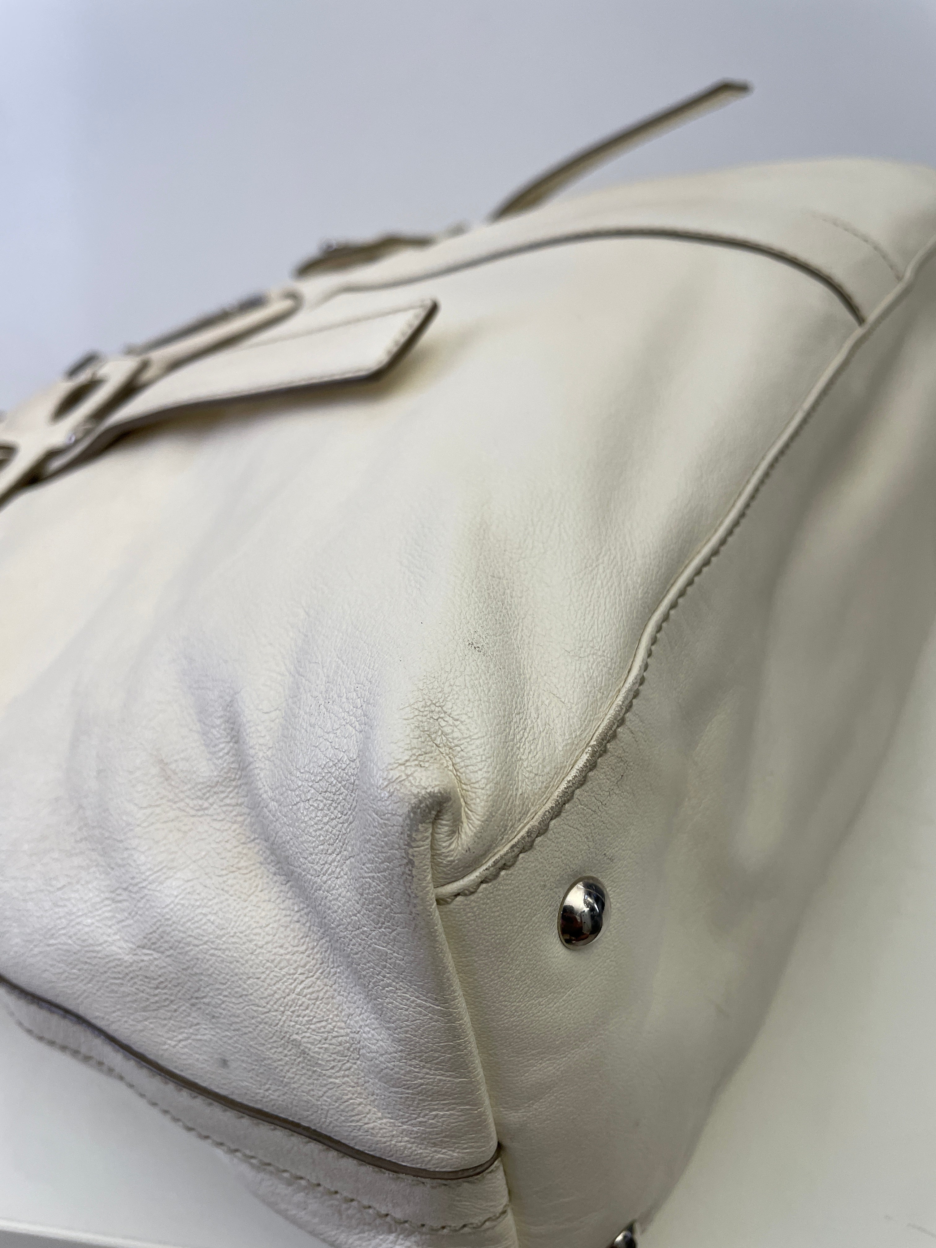 Ferragamo - Borsa A Spalla Pelle Bianca