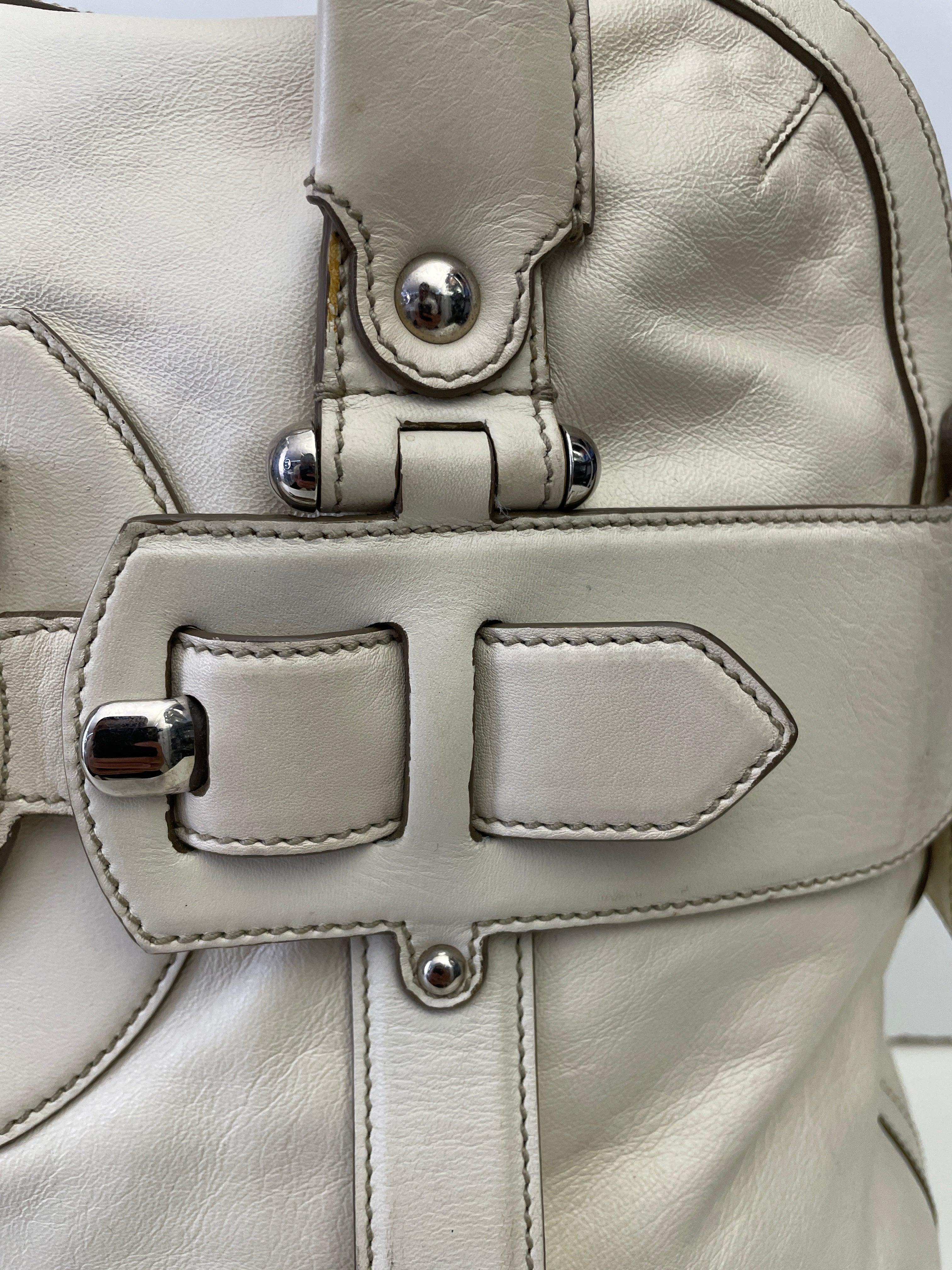 Ferragamo - Borsa A Spalla Pelle Bianca
