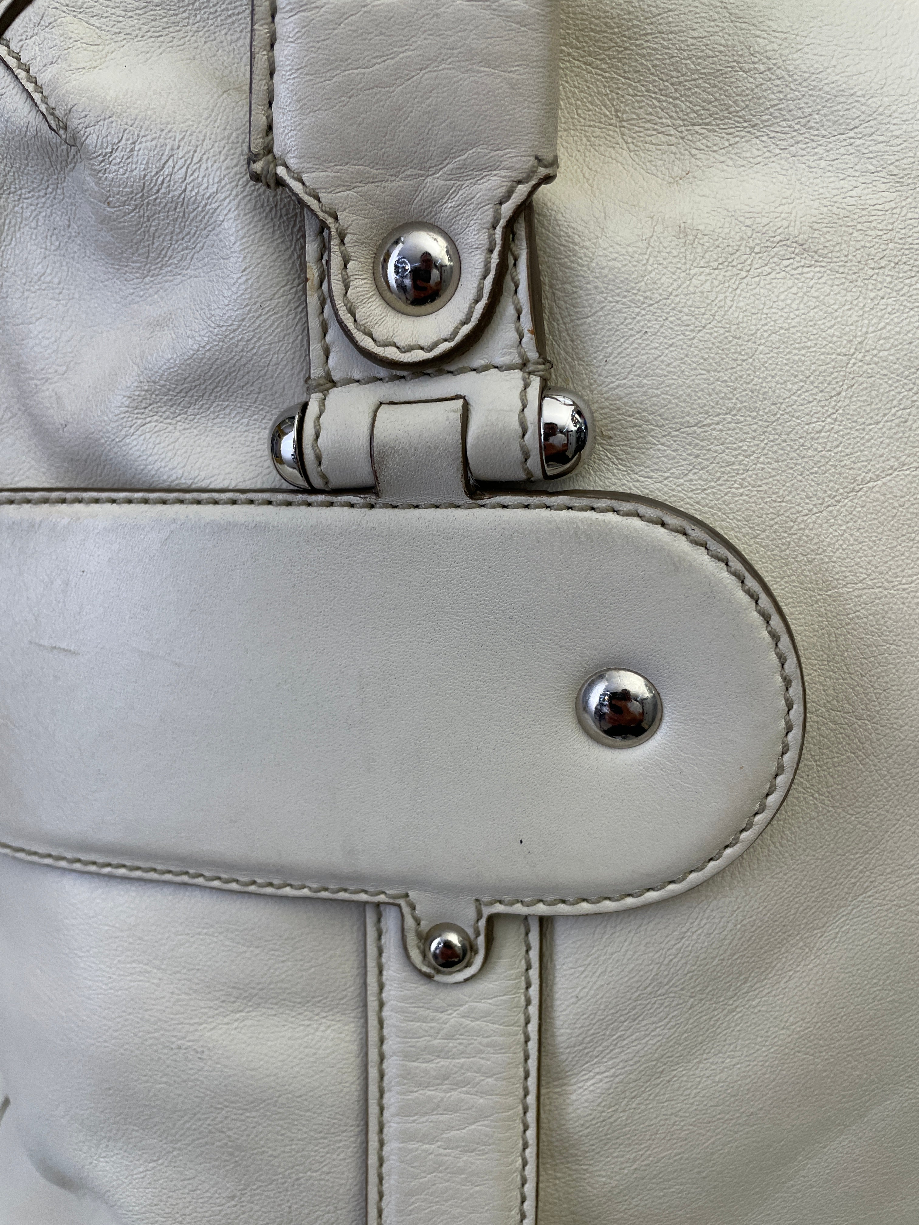 Ferragamo - Borsa A Spalla Pelle Bianca