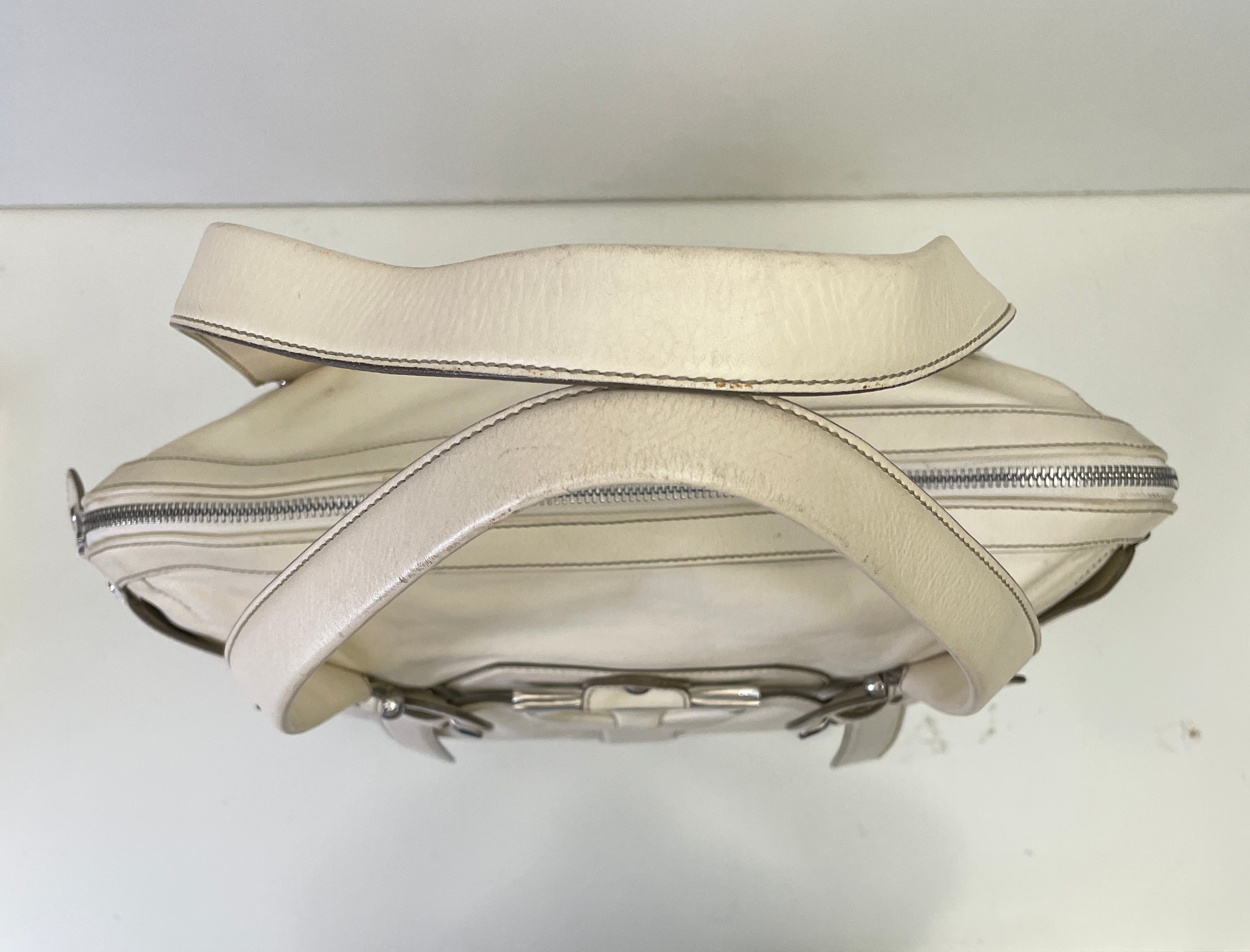 Ferragamo - Borsa A Spalla Pelle Bianca