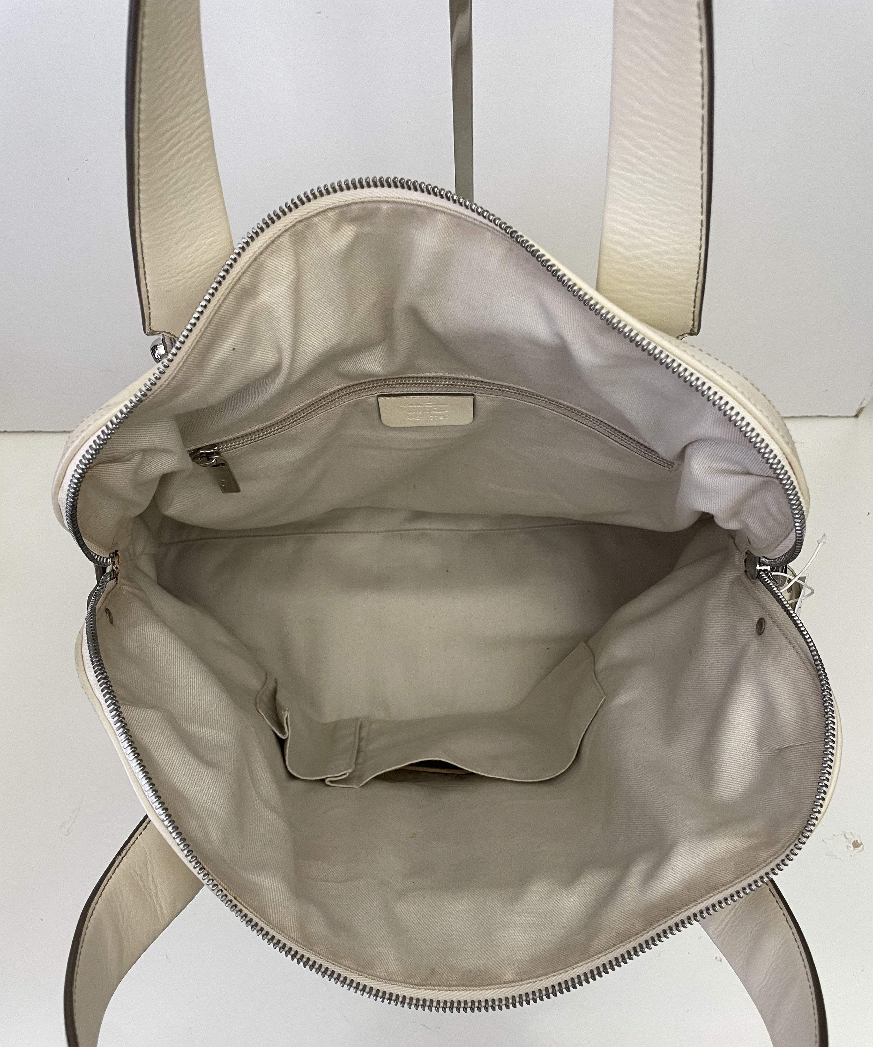 Ferragamo - Borsa A Spalla Pelle Bianca