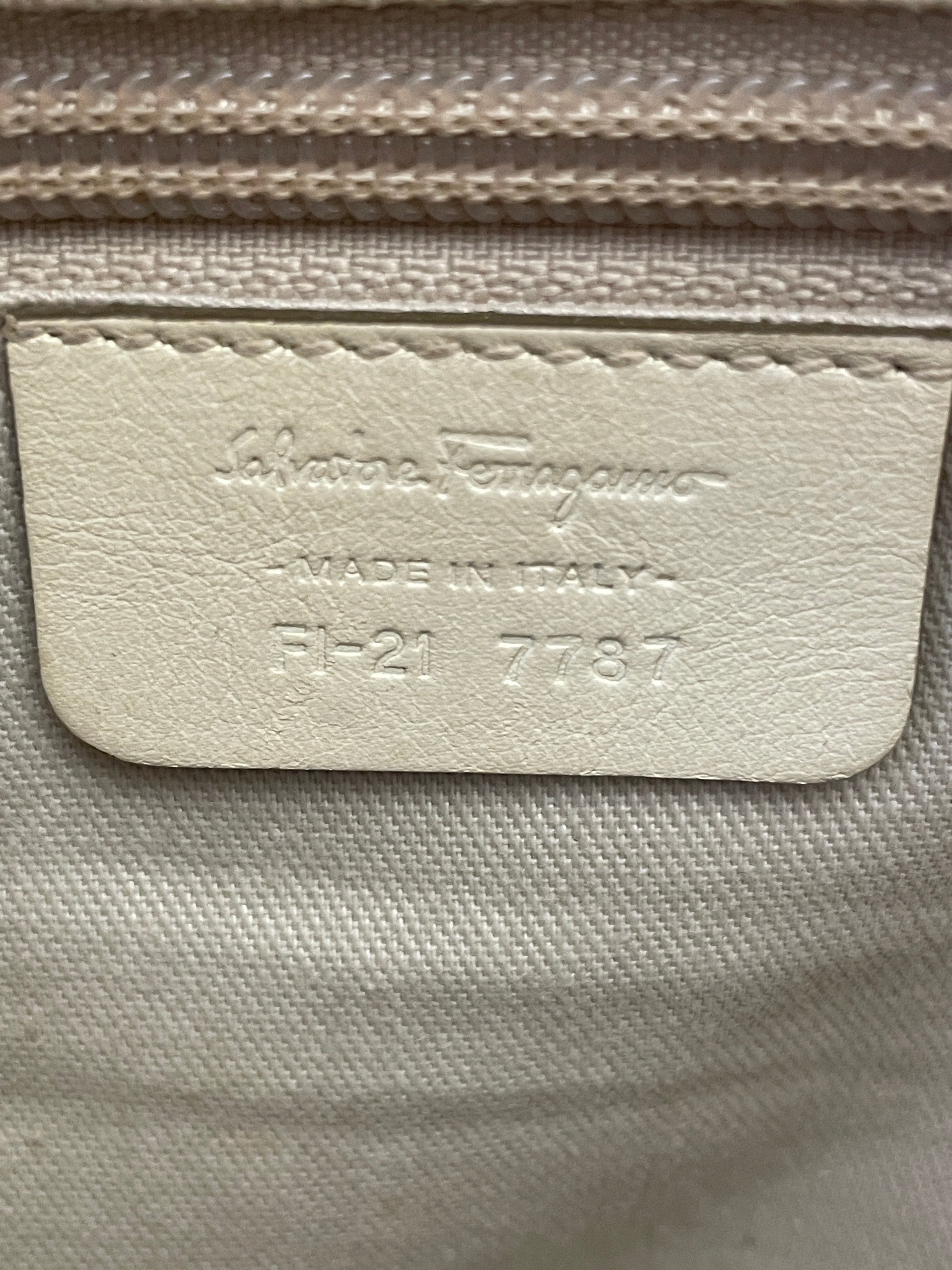 Ferragamo - Borsa A Spalla Pelle Bianca