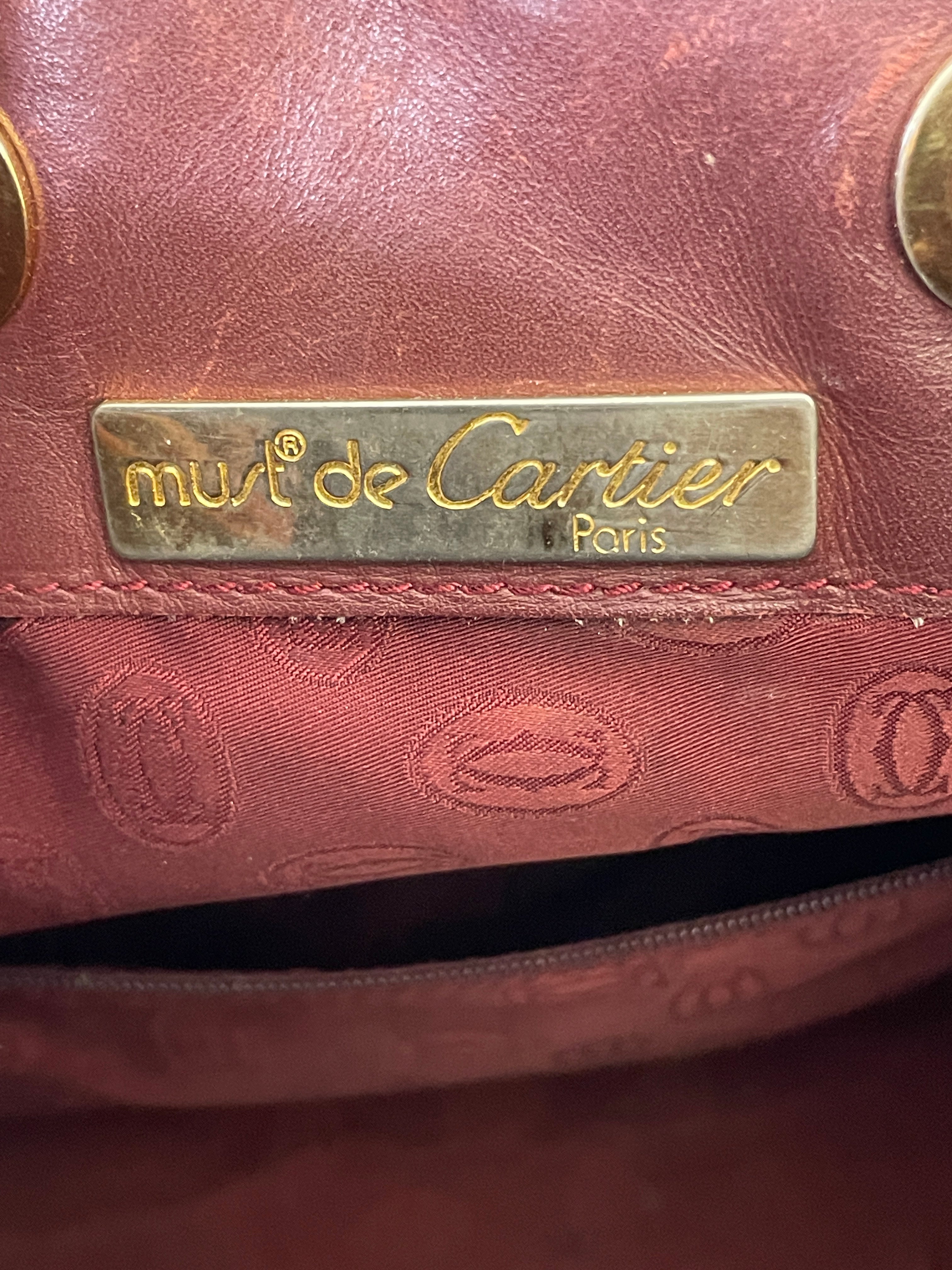 Cartier - Secchiello espandibile bordeaux scuro