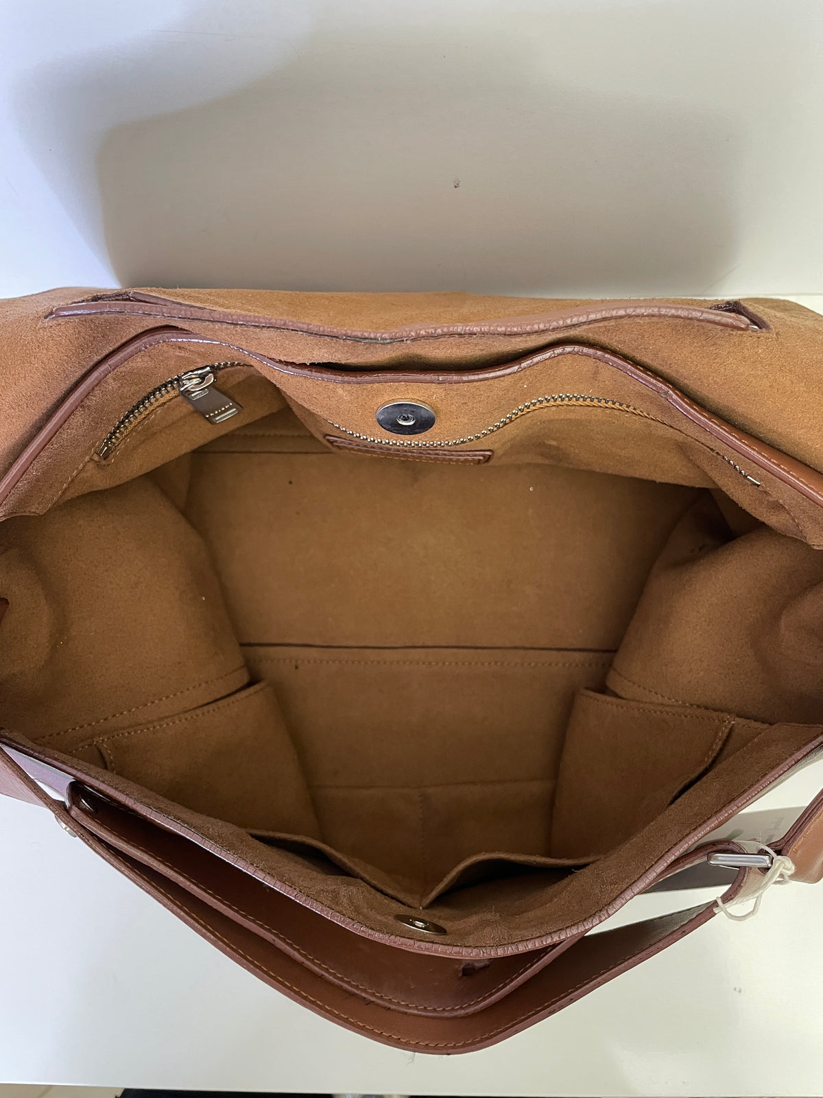 Orciani - Sveva Grande Pelle Liscia Cognac con borchiette