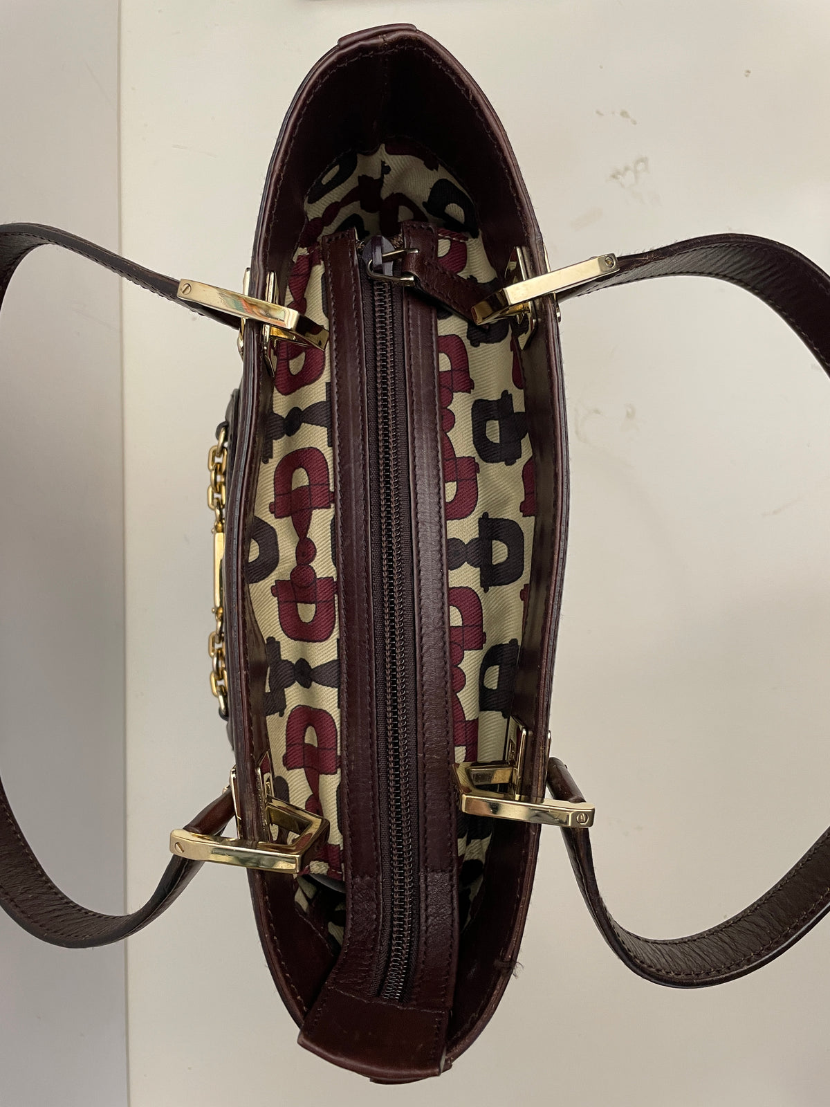 Gucci - Secchiello Guccissimo Punch In Pelle Bordeaux