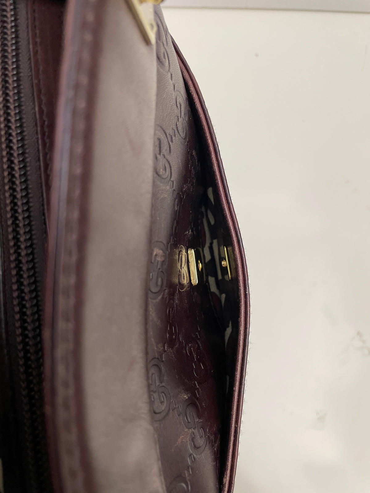 Gucci - Secchiello Guccissimo Punch In Pelle Bordeaux