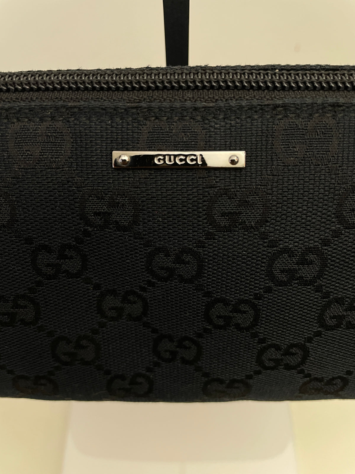 Gucci - Borsa Boat Tessuto Nero Gg Supreme