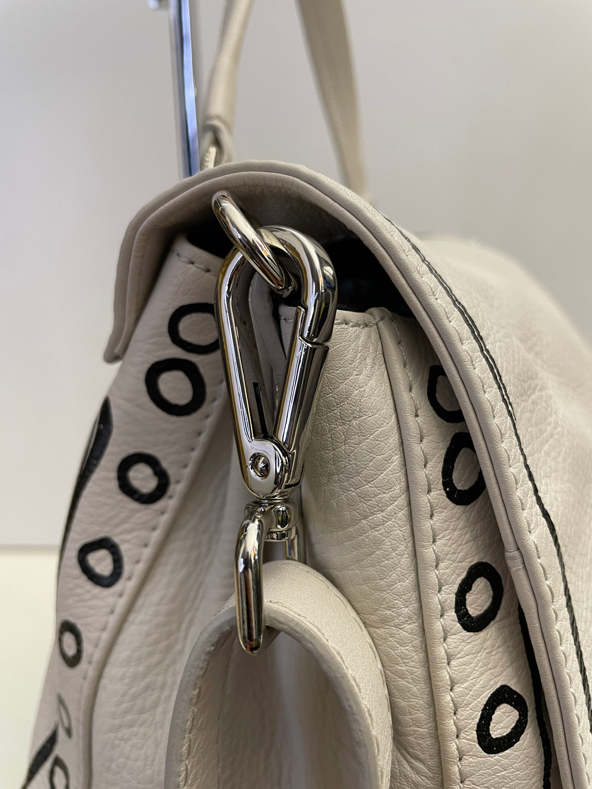 Zanellato - Borsa A Postina Trompe-L'œil Pelle Bianca