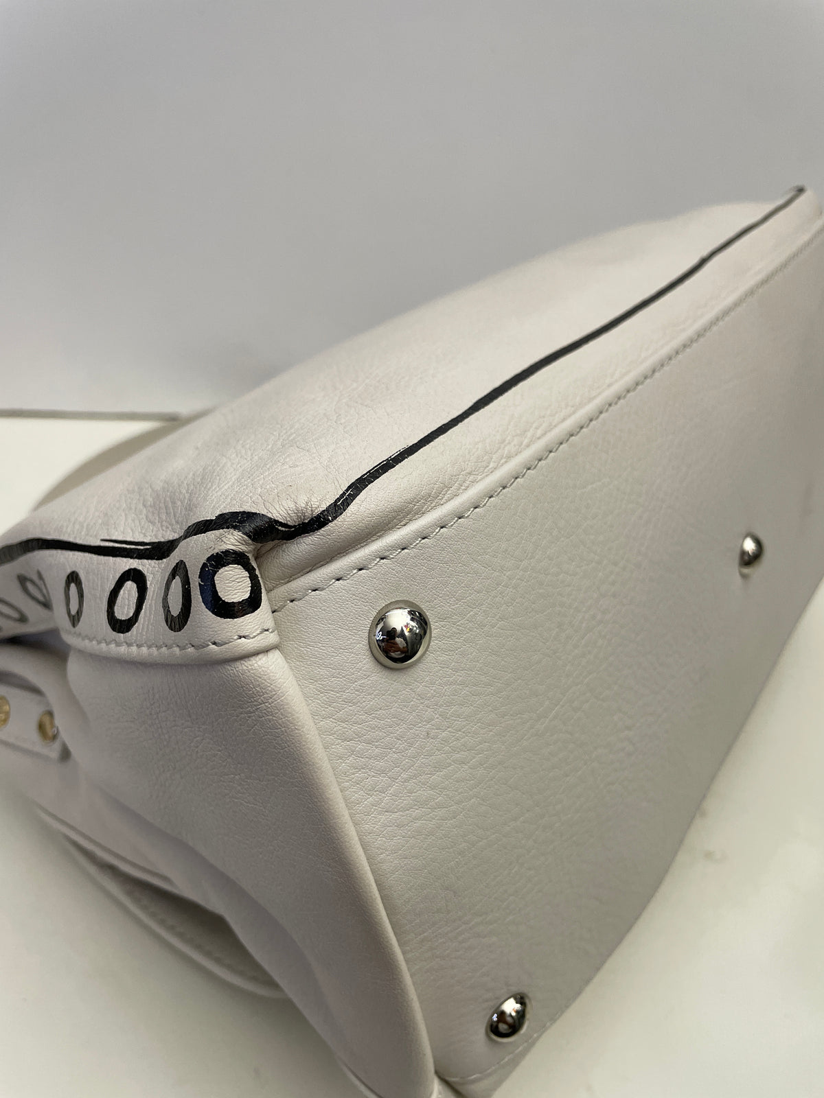 Zanellato - Borsa A Postina Trompe-L'œil Pelle Bianca