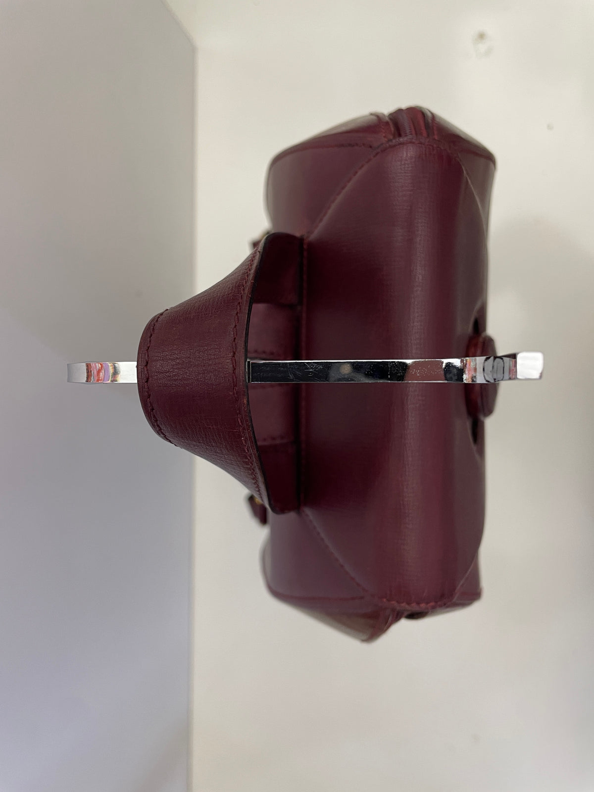 Cartier - Zaino Con Chiusura Girello Pelle Bordeaux