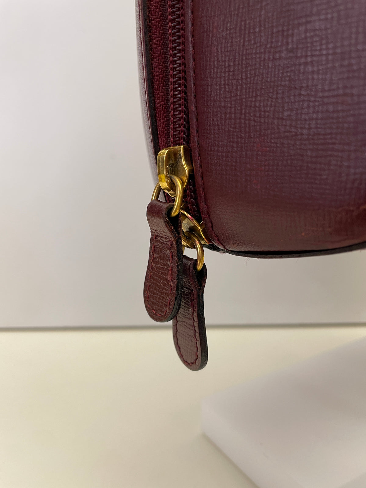 Cartier - Zaino Con Chiusura Girello Pelle Bordeaux