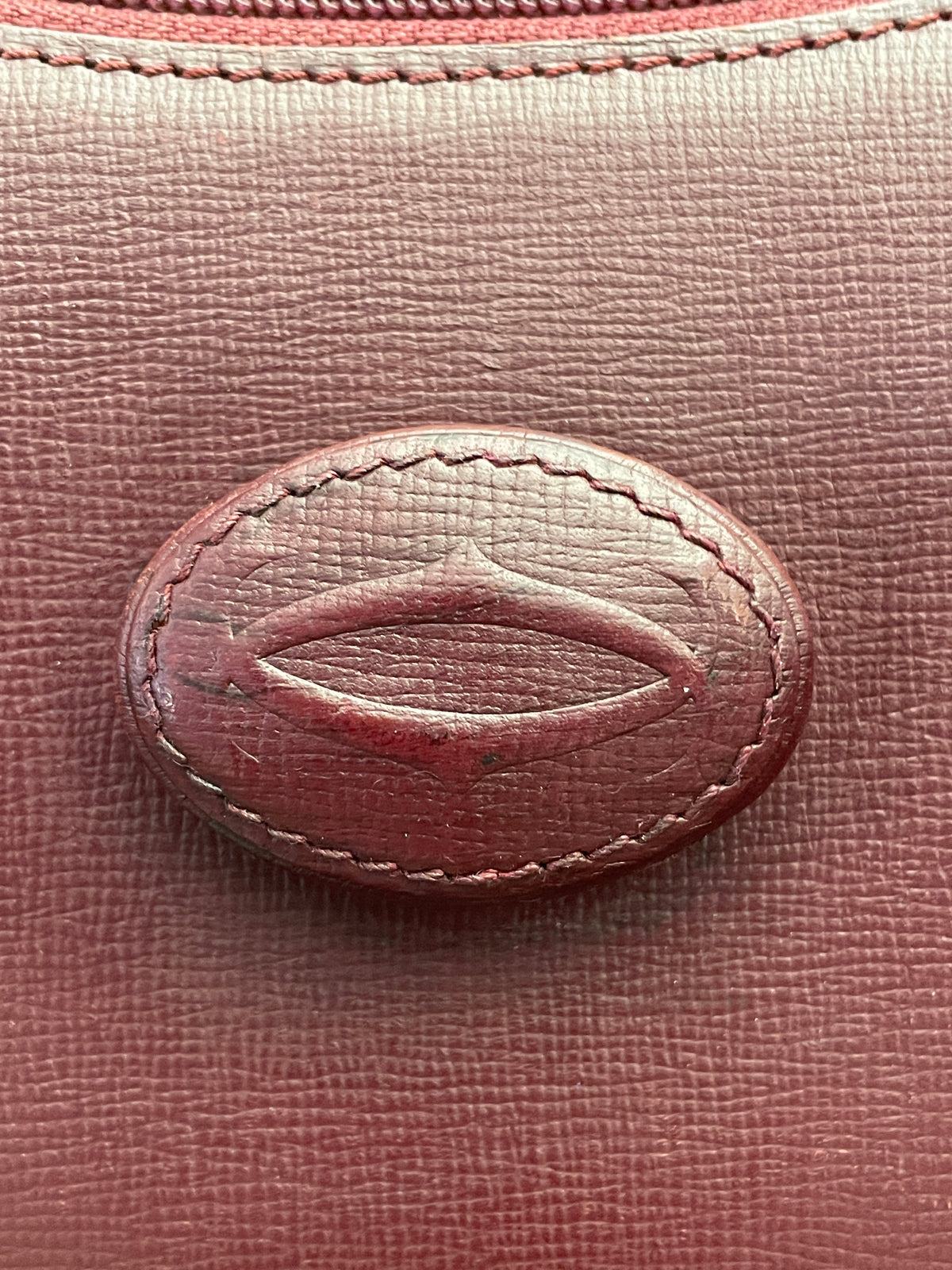 Cartier - Zaino Con Chiusura Girello Pelle Bordeaux