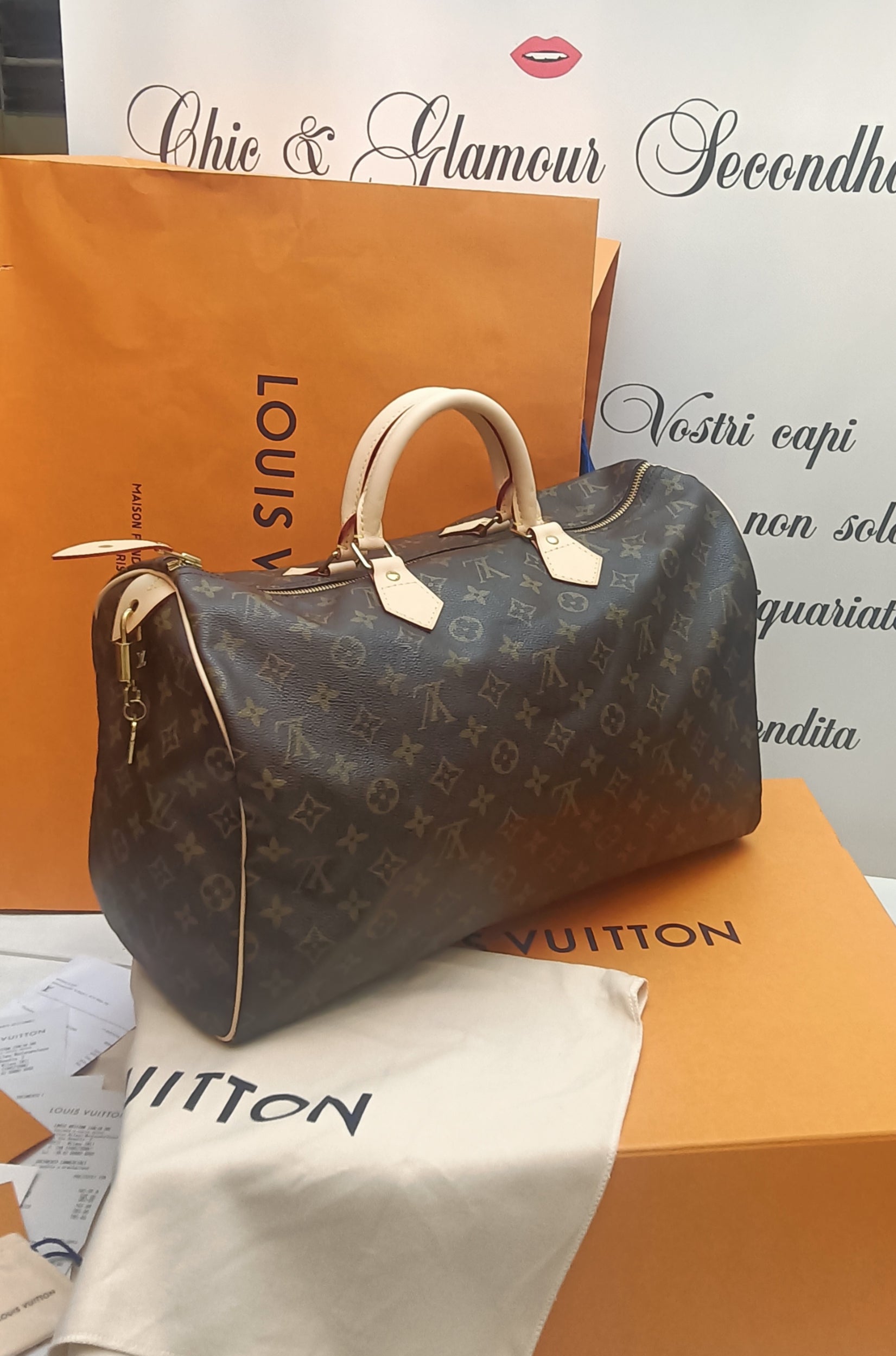 Louis Vuitton – Speedy 35 Monogram Full Set