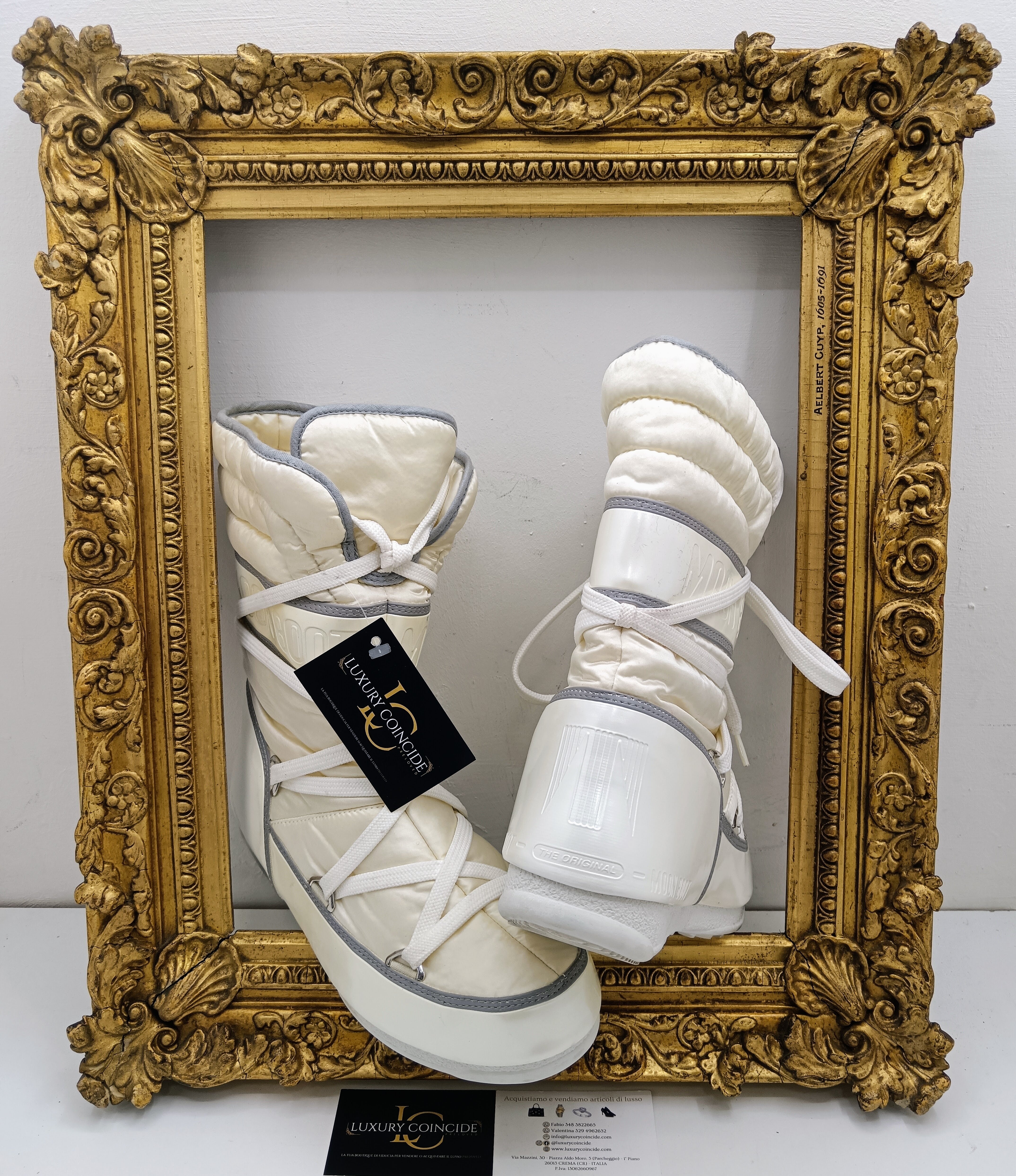 Moon Boot – Stivali Morbidi da Neve Alti in Nylon Avorio