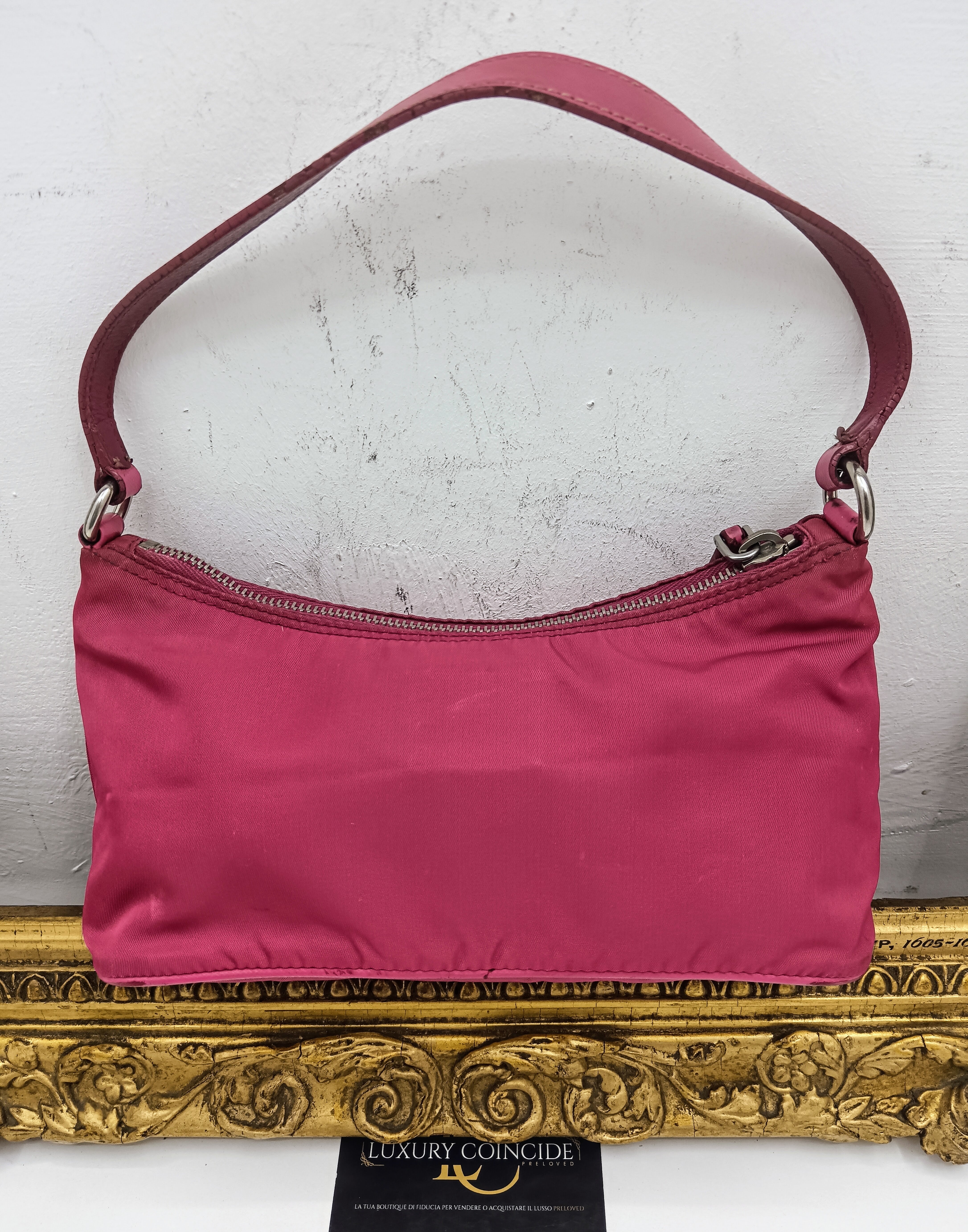 Prada – Mini Bag Pochette Re-Nylon e Pelle Saffiano
