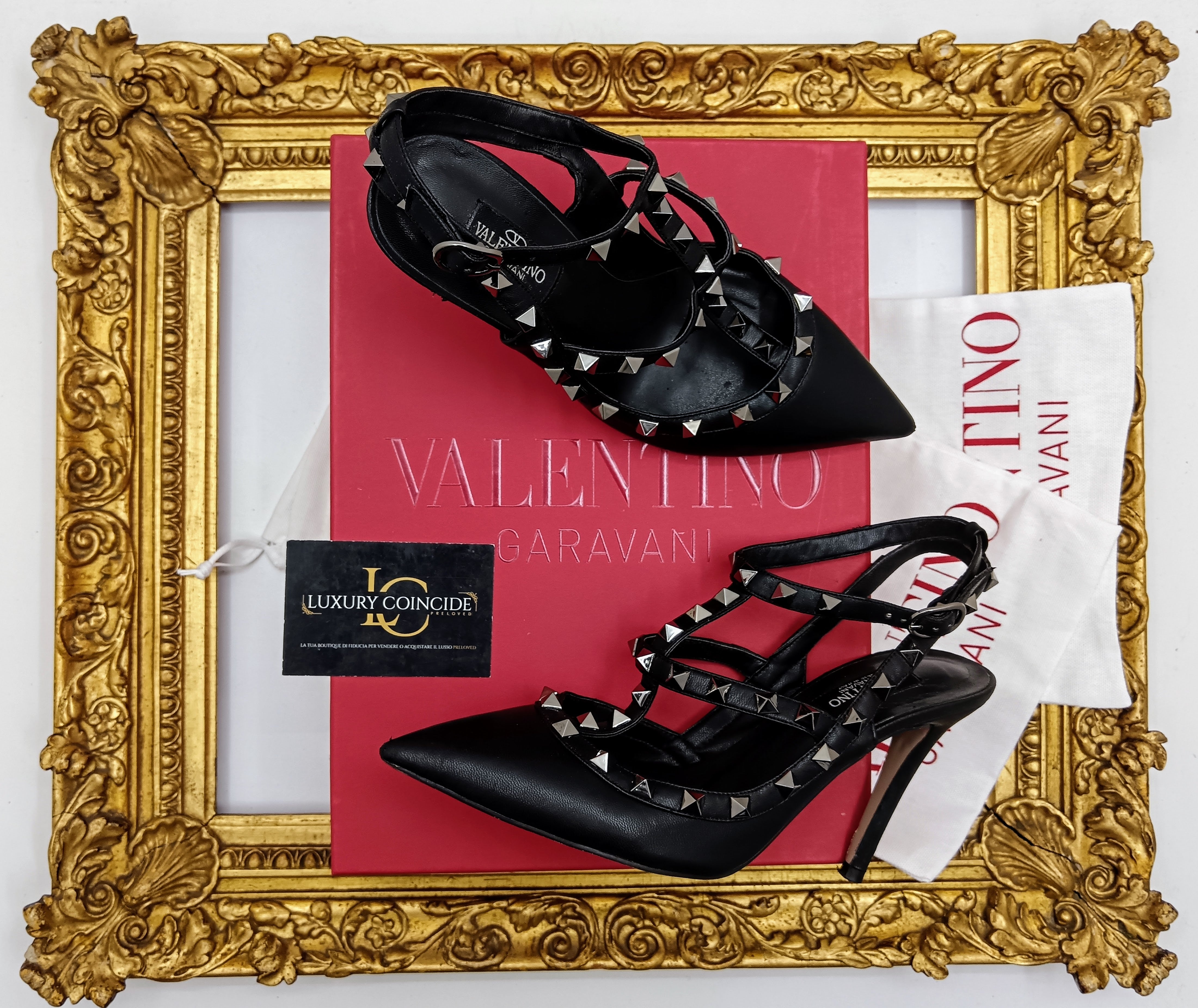 Valentino Garavani – Décolleté Rockstud in Pelle Nera