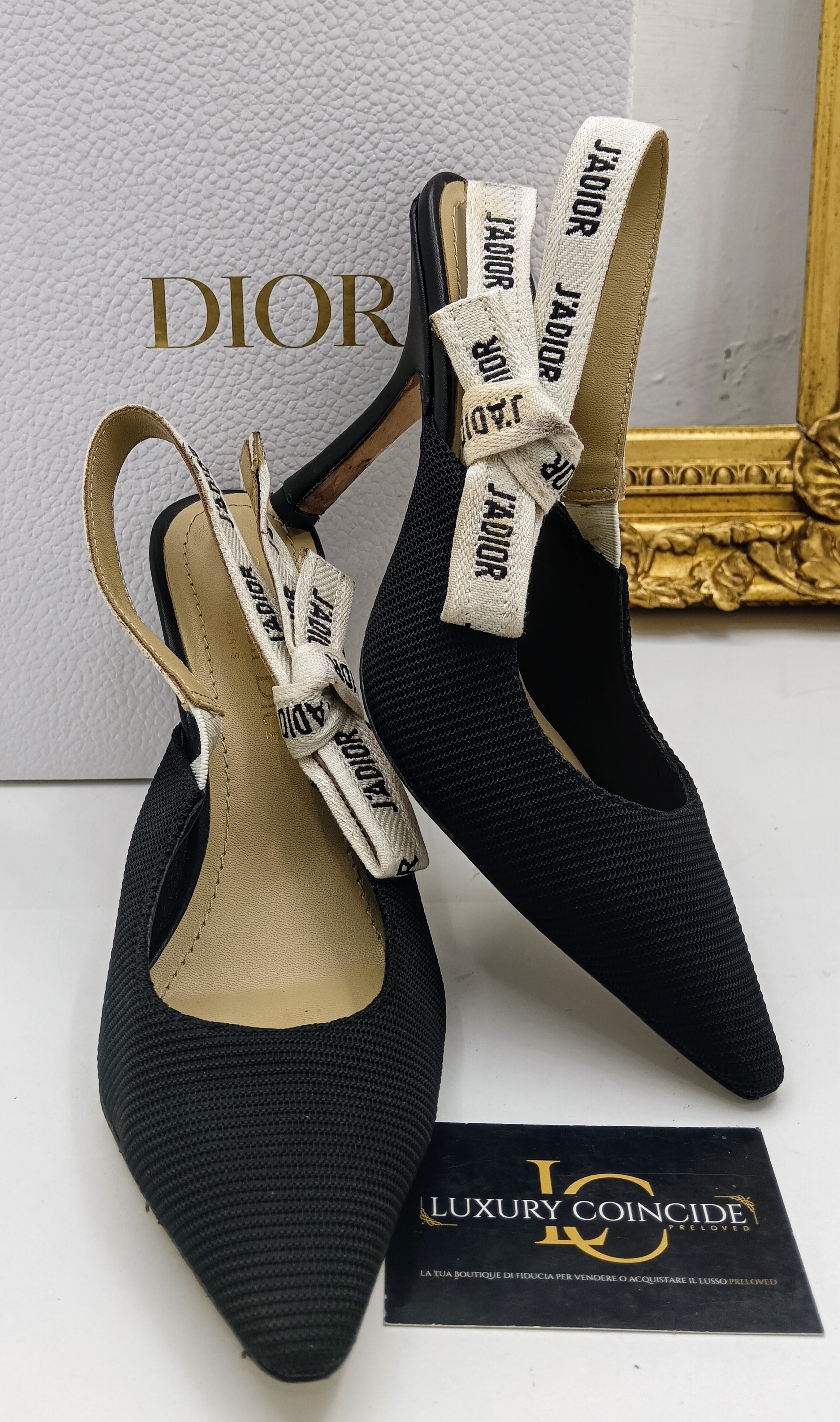 Dior – Slingback Décolleté J’Adior in Tessuto Nero