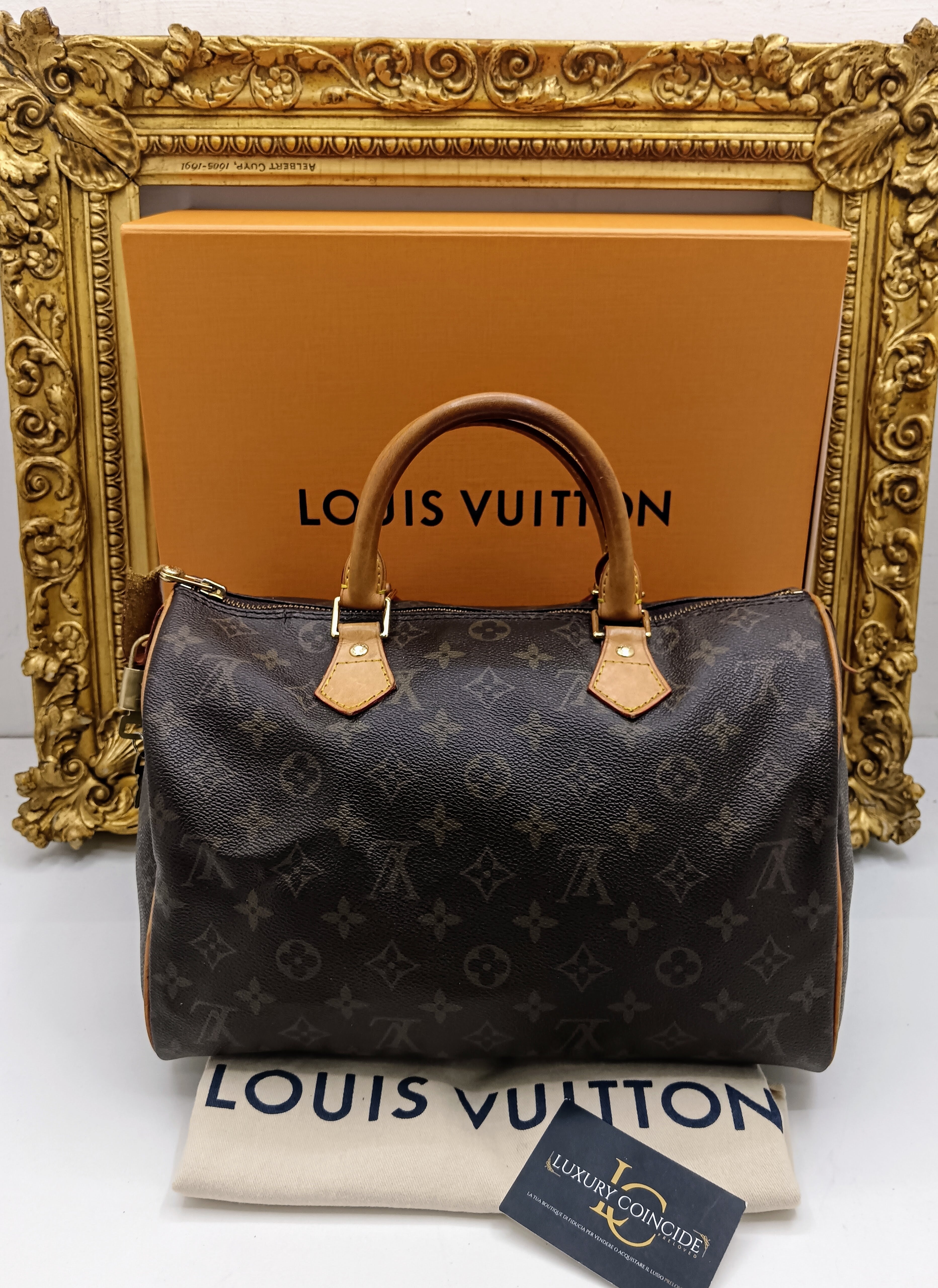 Louis Vuitton – Bauletto Speedy 30  Canvas Monogram · Full Set