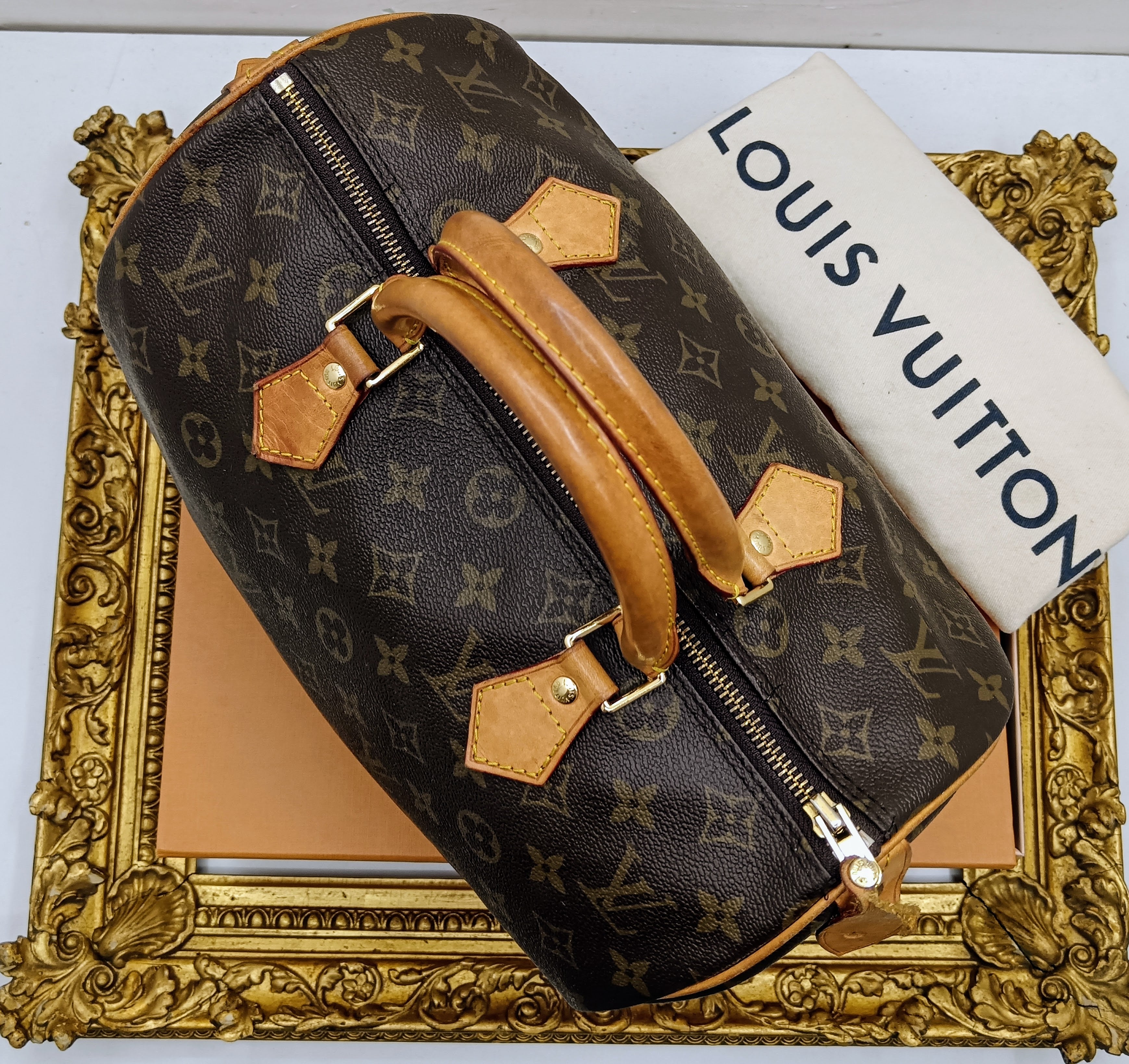 Louis Vuitton – Bauletto Speedy 30  Canvas Monogram · Full Set