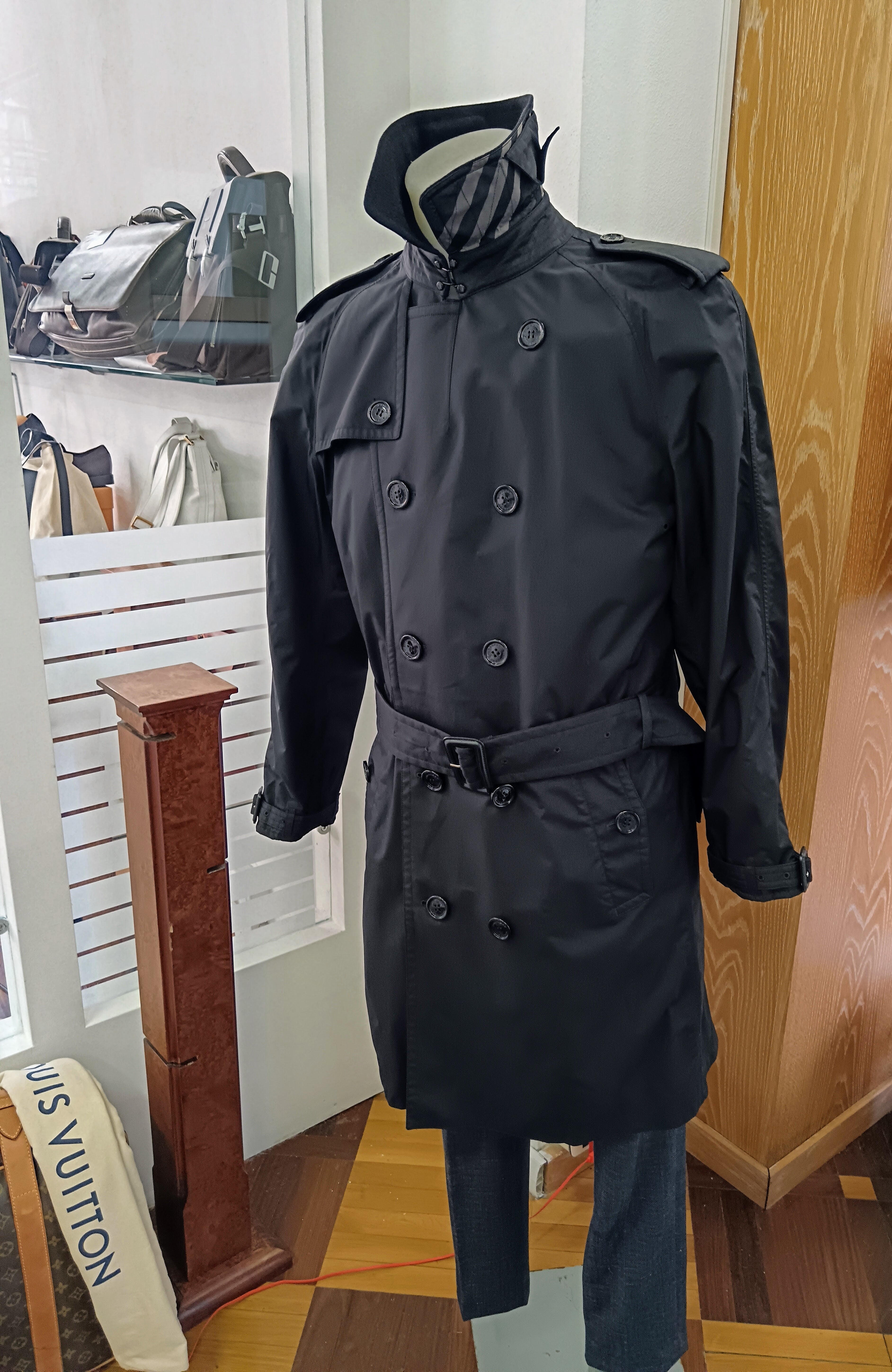 Burberry - KENSINGTON Trench Nero Tg.50 Unisex