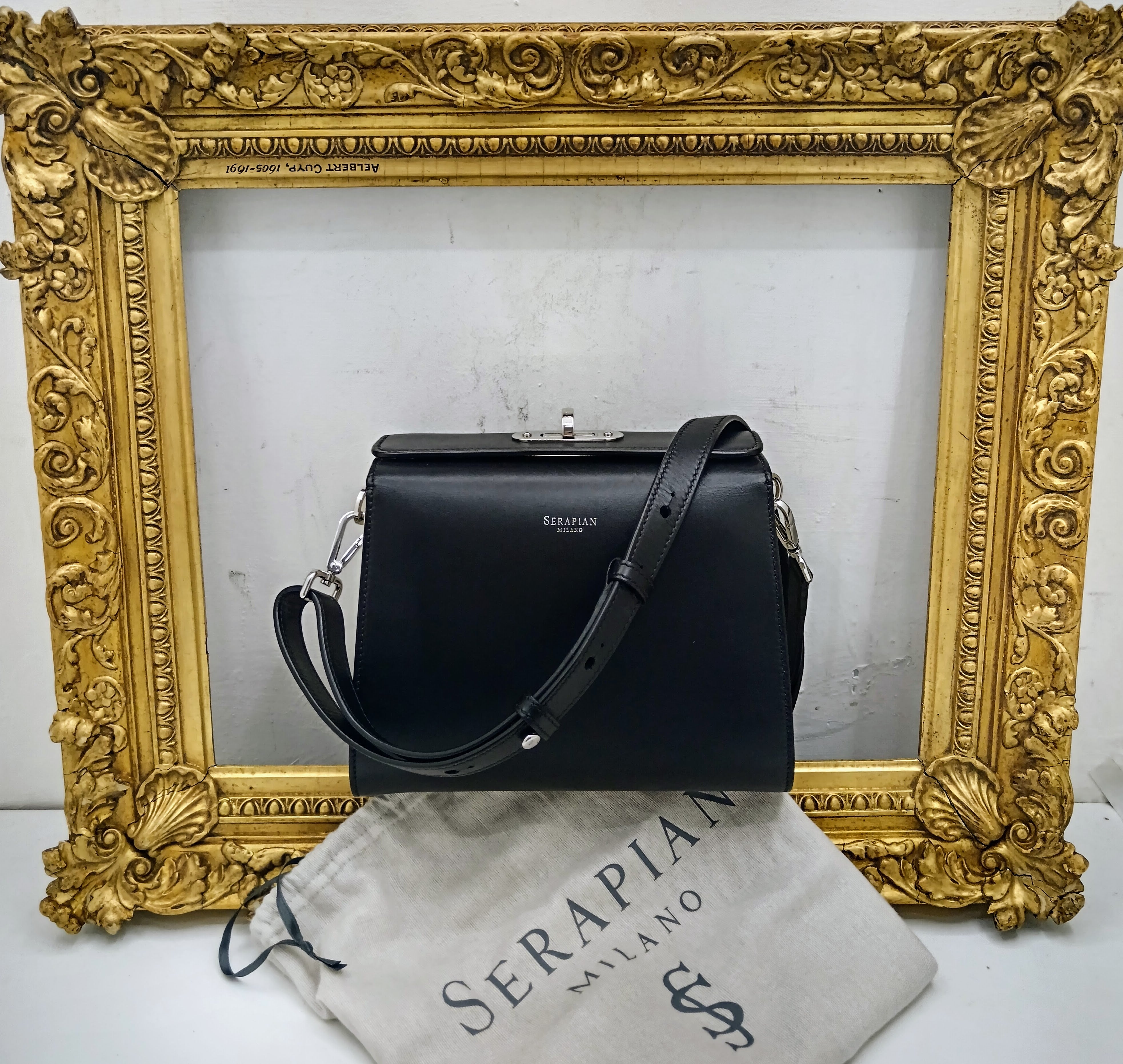 Serapian - "Villa Bag”  Tote Clutch Pochette a tracolla Pelle