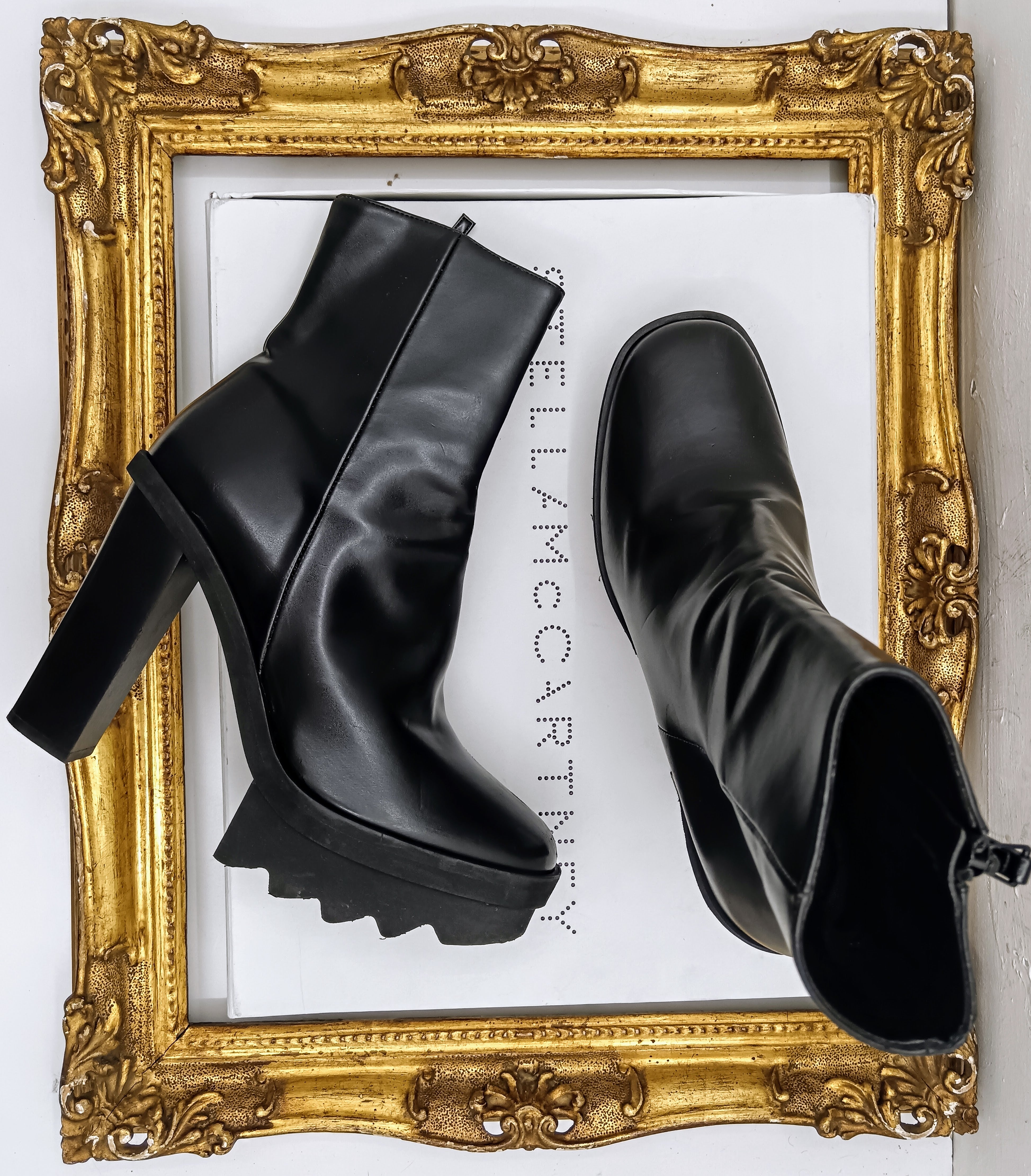 Stella Mccartney – Stivaletti Tronchetti Elyse Pelle Vegana Nera
