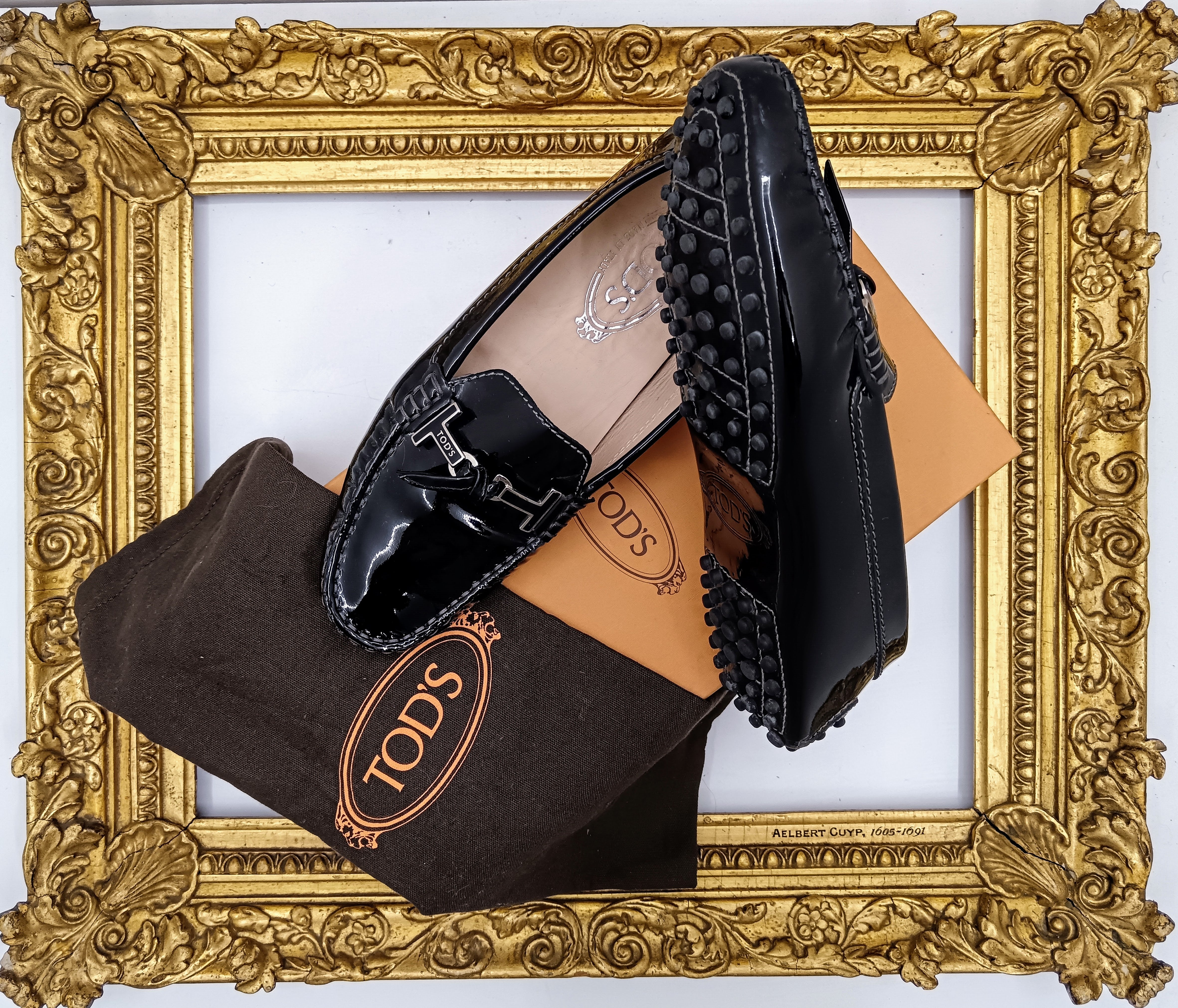 Tod’s – Mocassini “City” Gommino Vernice Nera