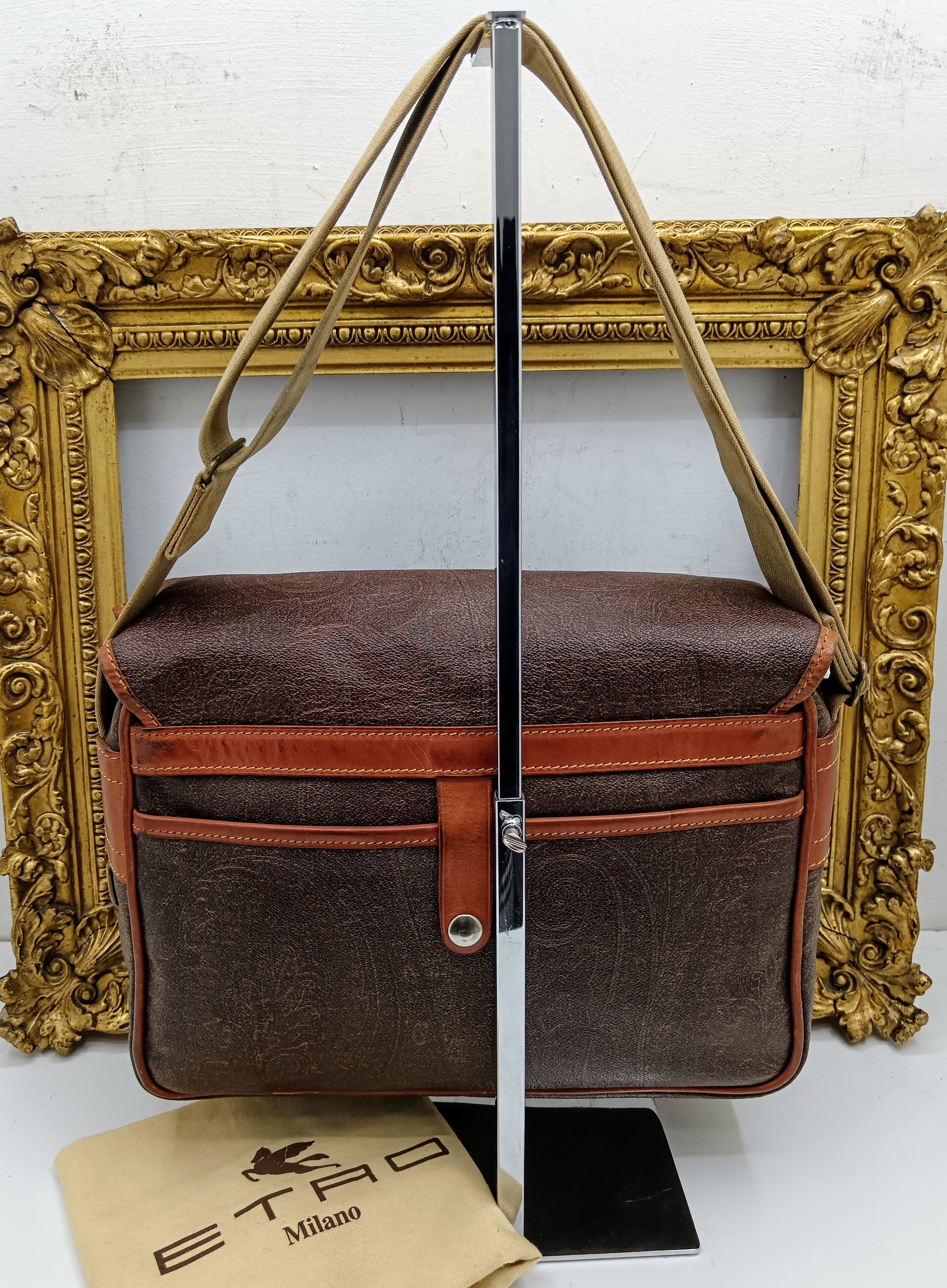 Etro – Postina Messenger Borsa Lavoro Paisley Jacquard Vintage