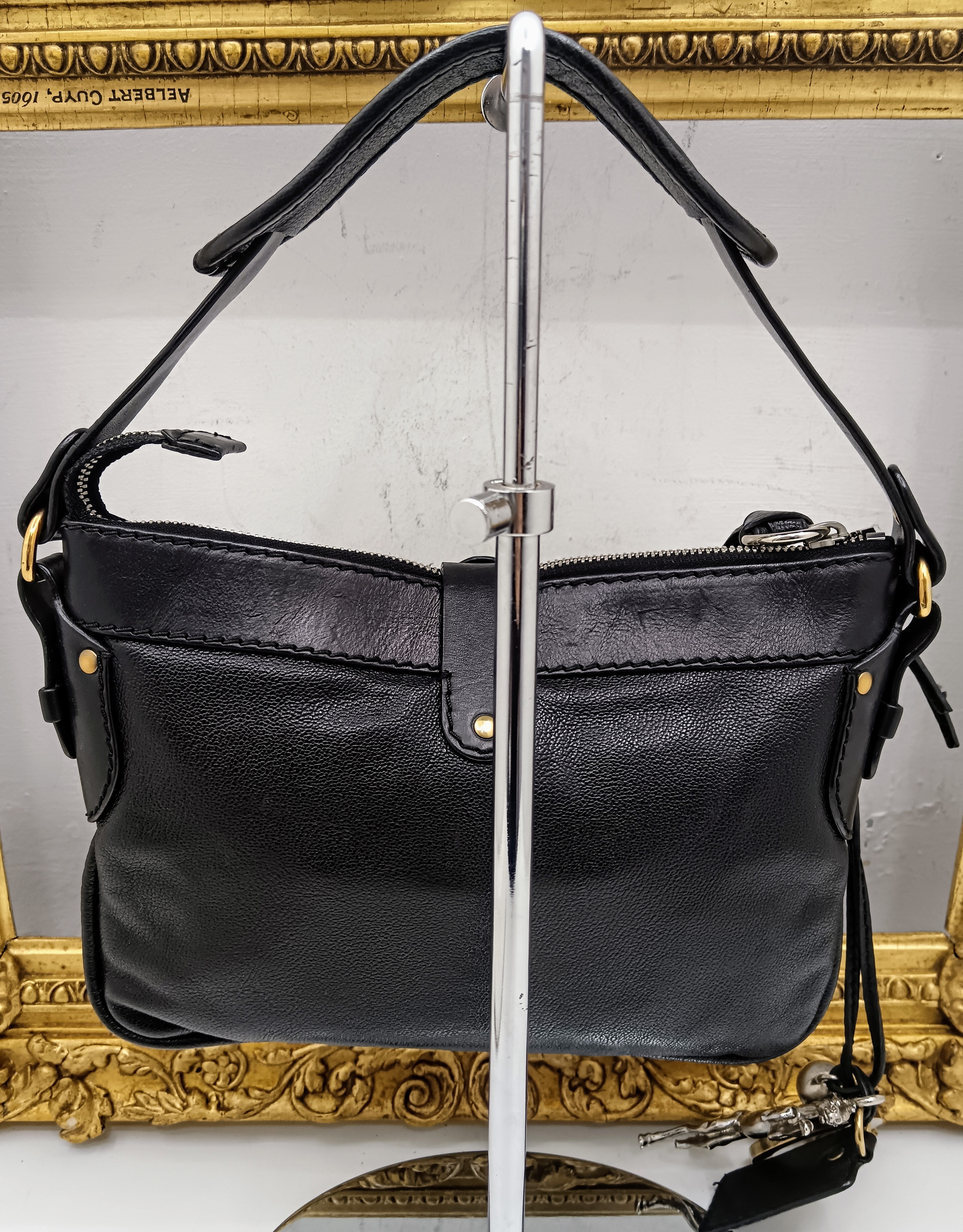 Chloé - Kerala 25 Mini Bag Clutch Pochette in Pelle Nera