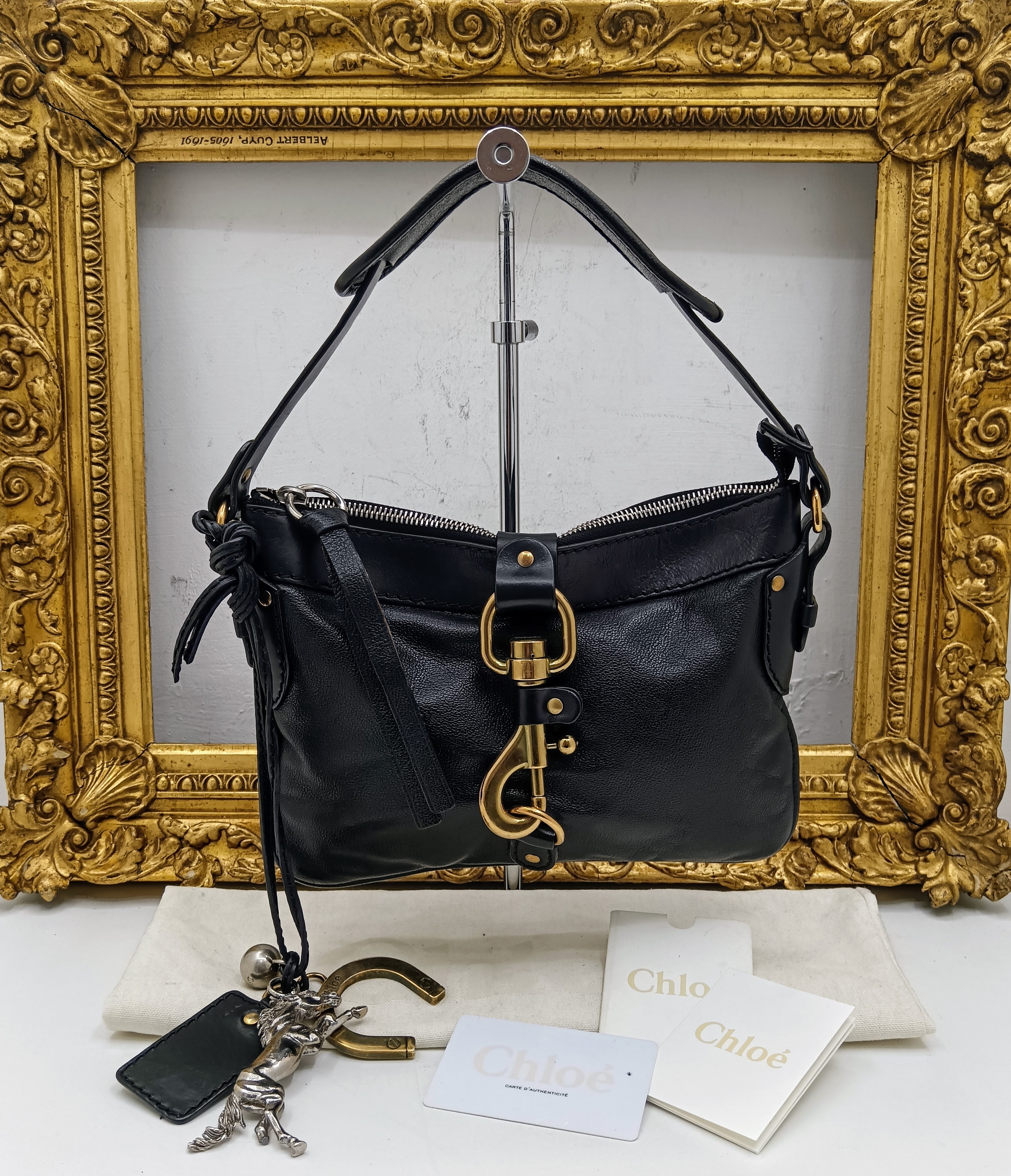 Chloé - Kerala 25 Mini Bag Clutch Pochette in Pelle Nera