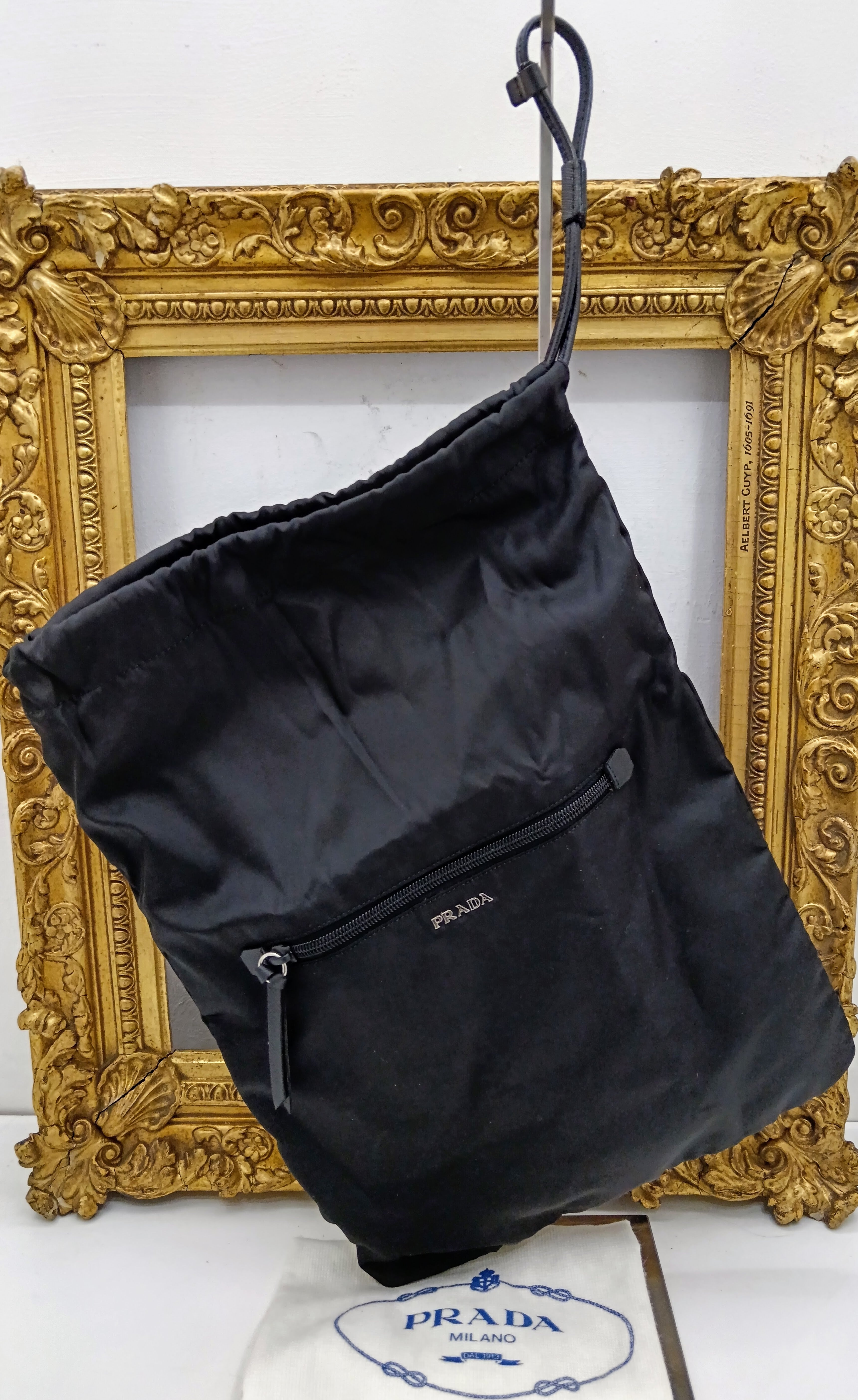 Prada – Sacca Porta Oggetti Pochette Trousse in Nylon Nero