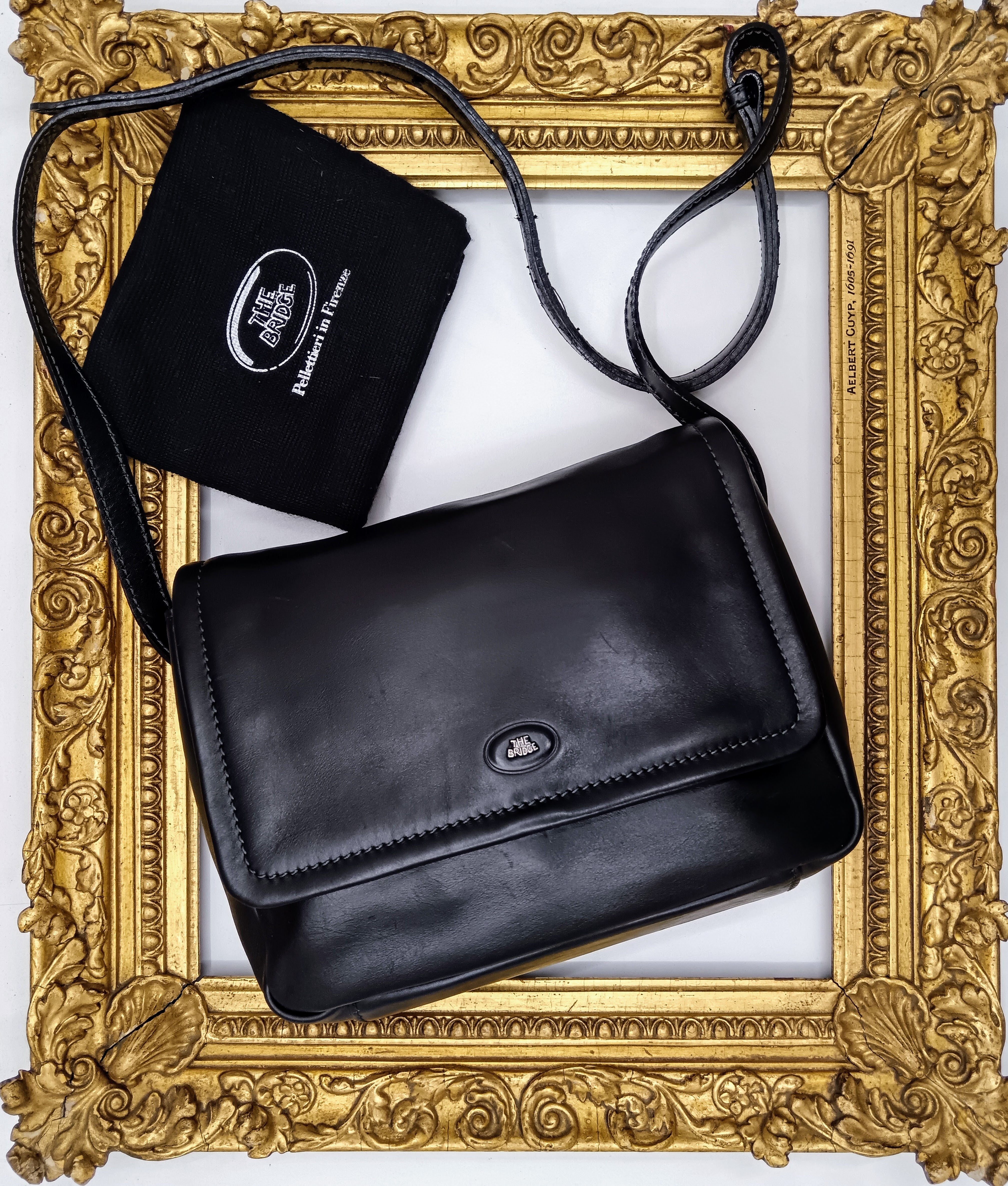 The Bridge – Camera Bag Postina Tracolla Linea Story in Pelle Nera