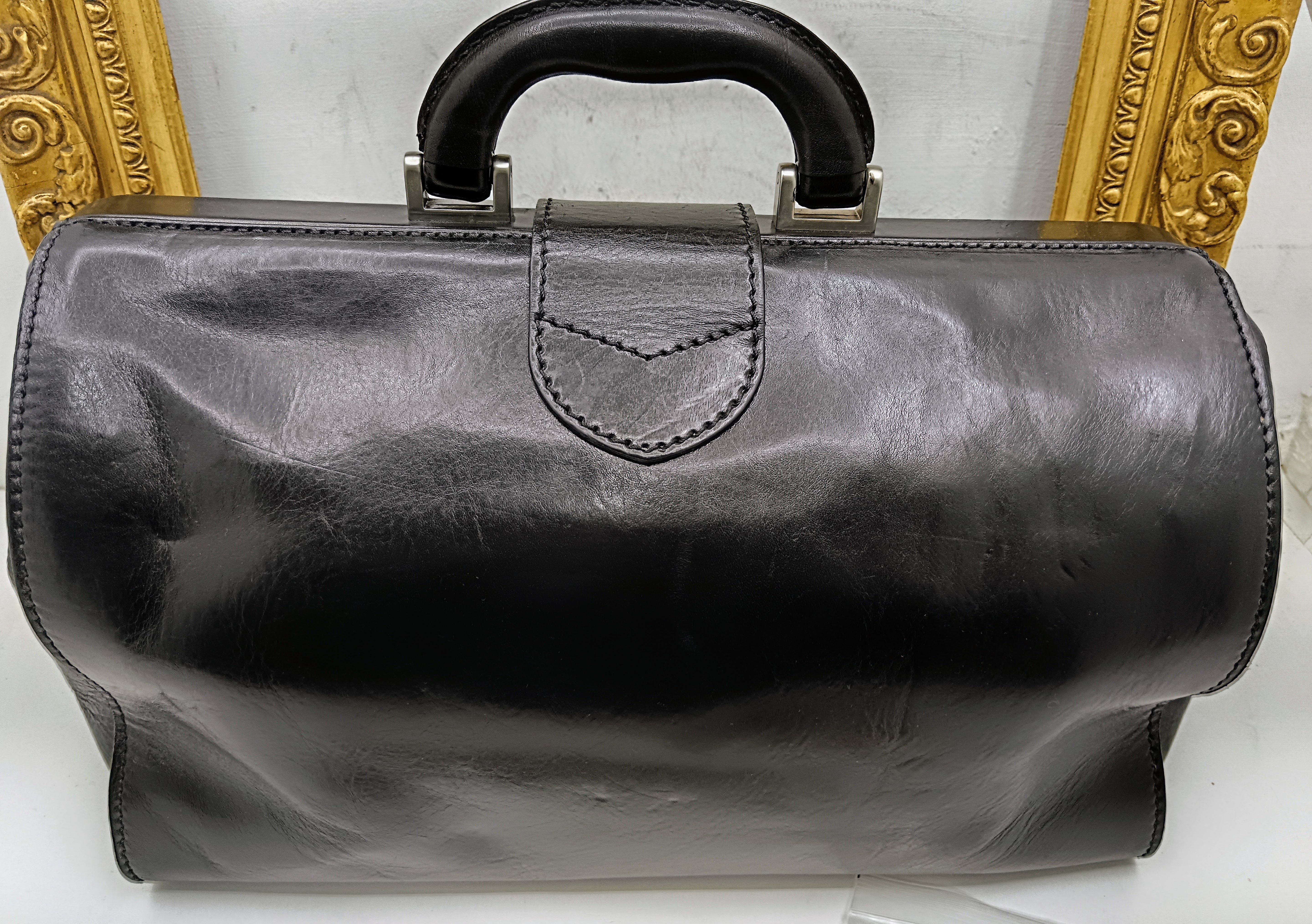 The Bridge – Borsa Dottore in Pelle Nera Linea Story Full Set NUOVA