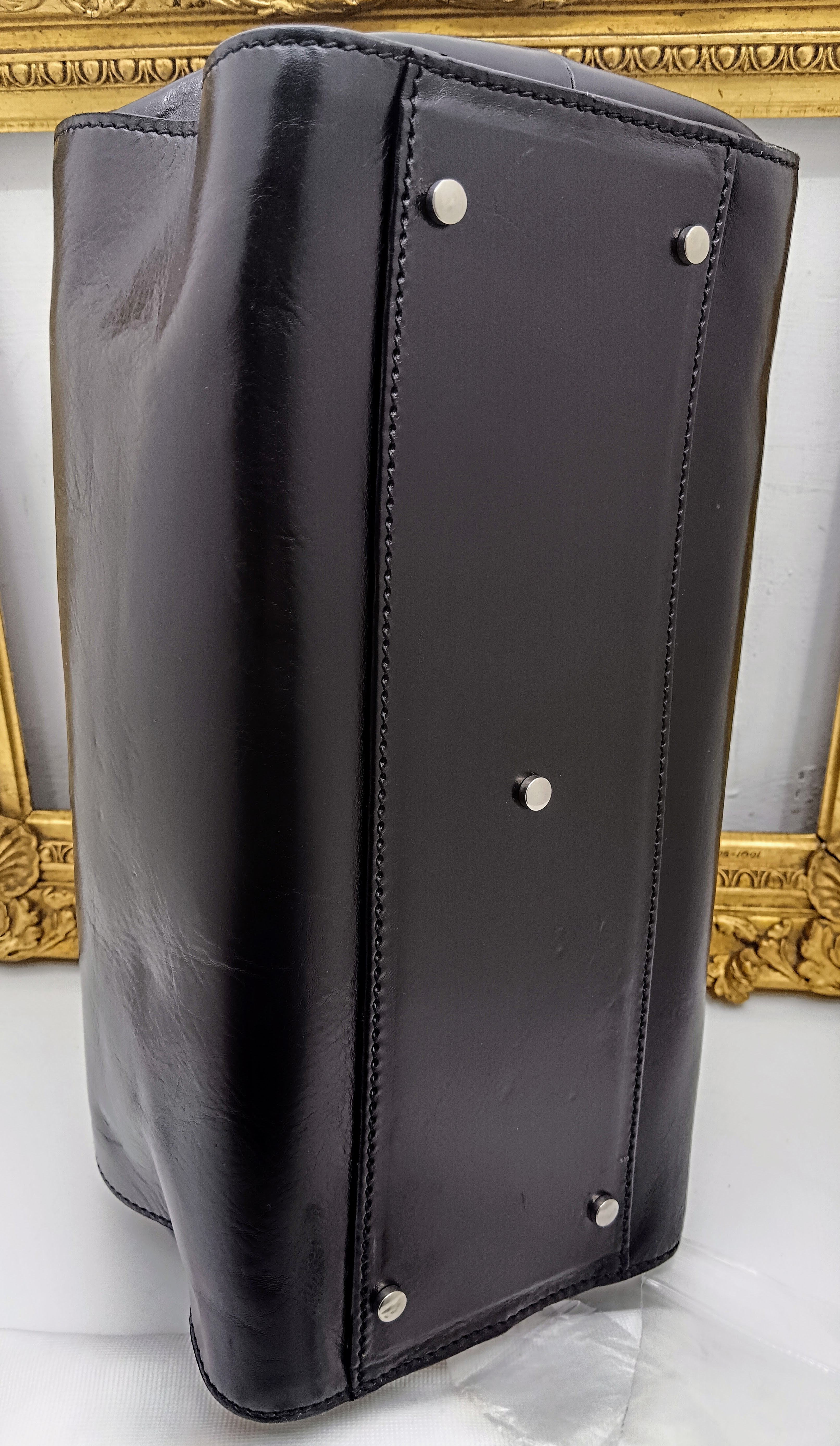 The Bridge – Borsa Dottore in Pelle Nera Linea Story Full Set NUOVA