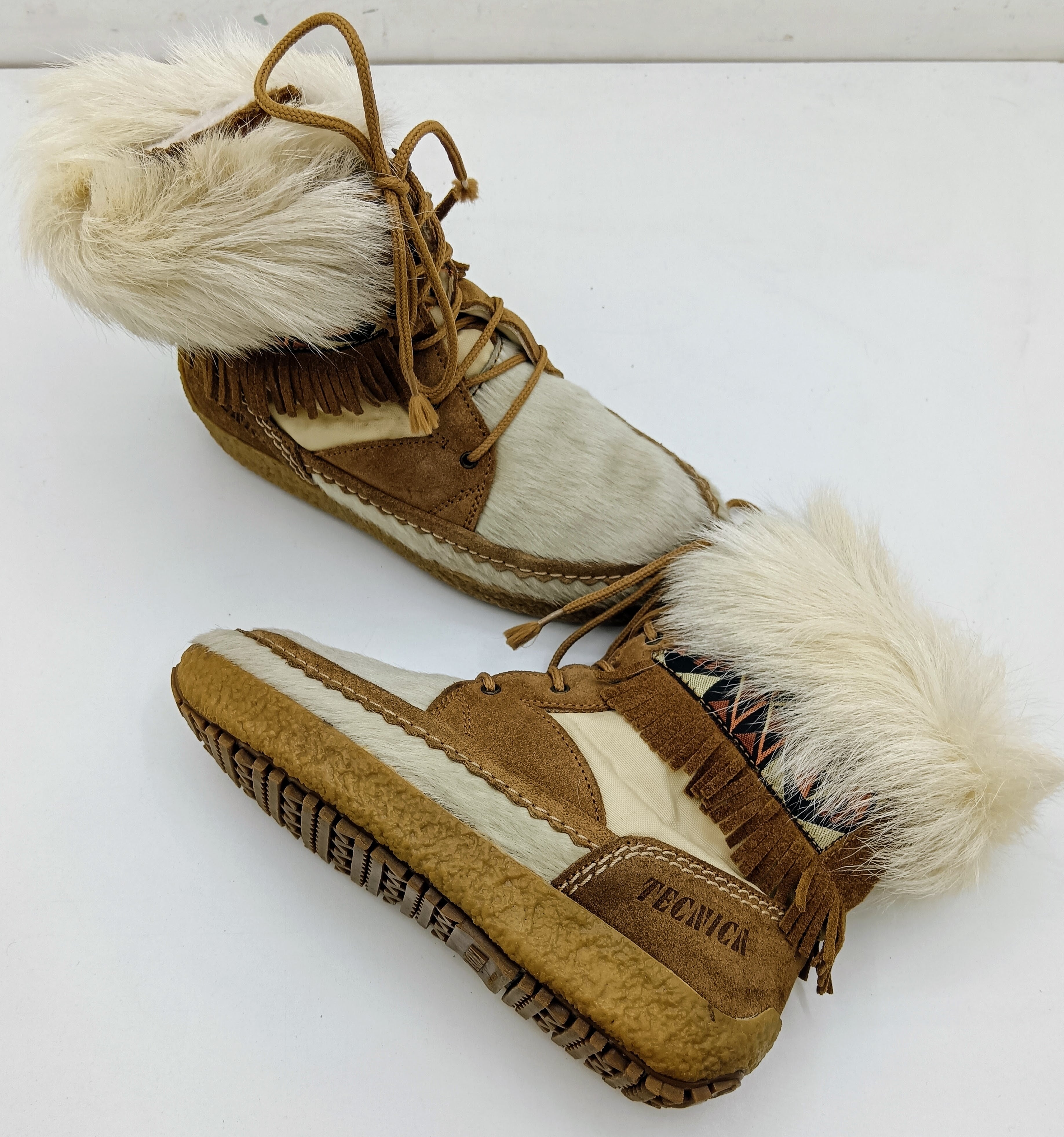 MoonBoot – Doposci Stivaletti da Neve in Pelle e Pelo Vintage