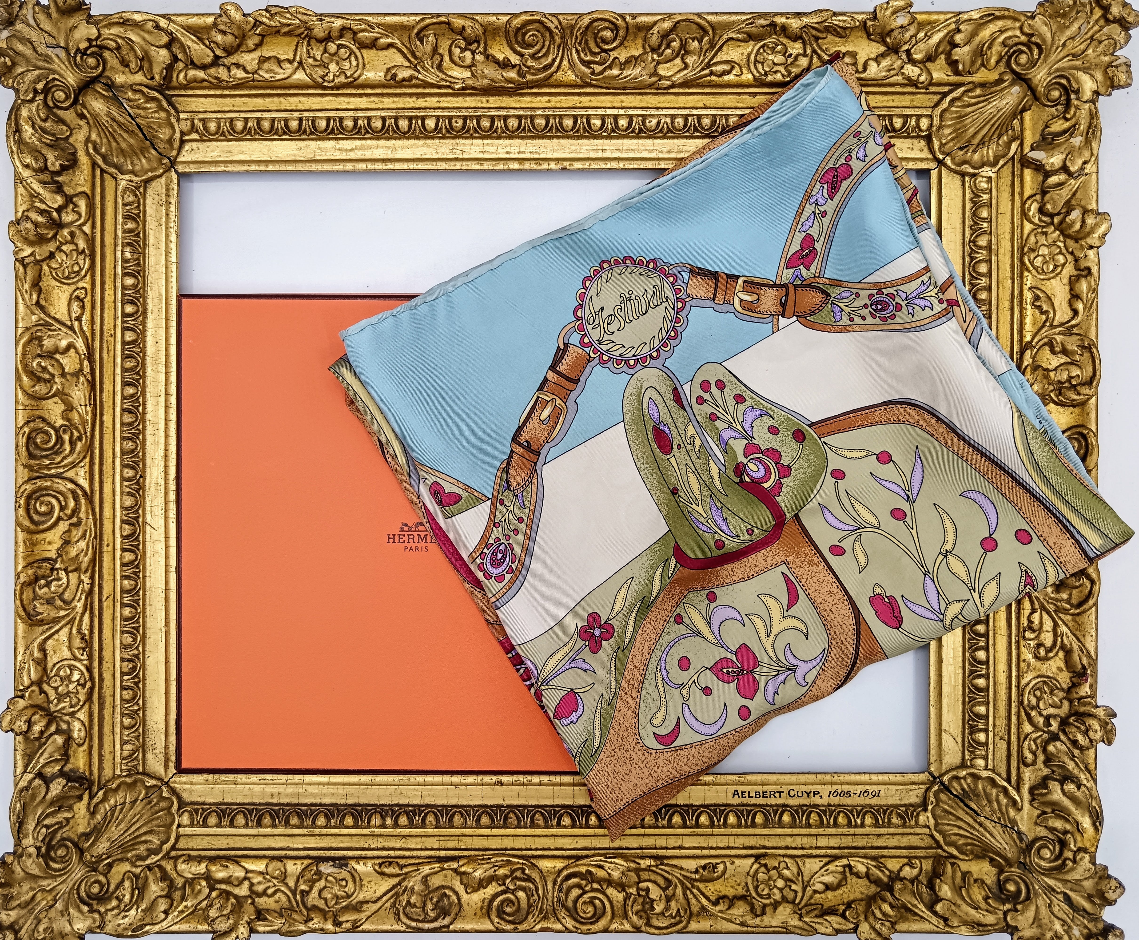 Hermès - Foulard Carré in Seta  “Festival des Amazones” – Henri d’Origny 1992