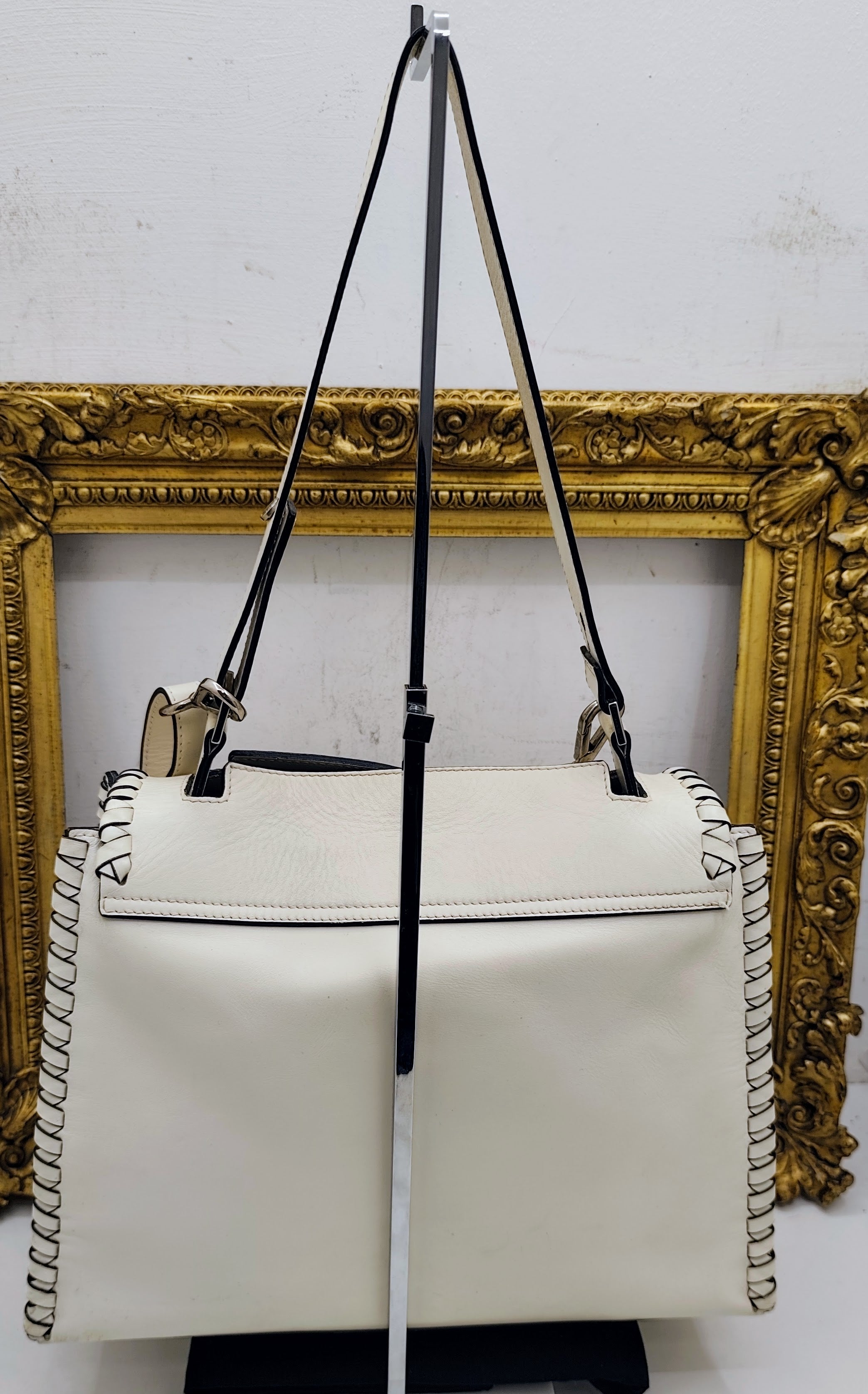 Orciani – Sveva Liberty Mesh Media Pelle Bianco Latte