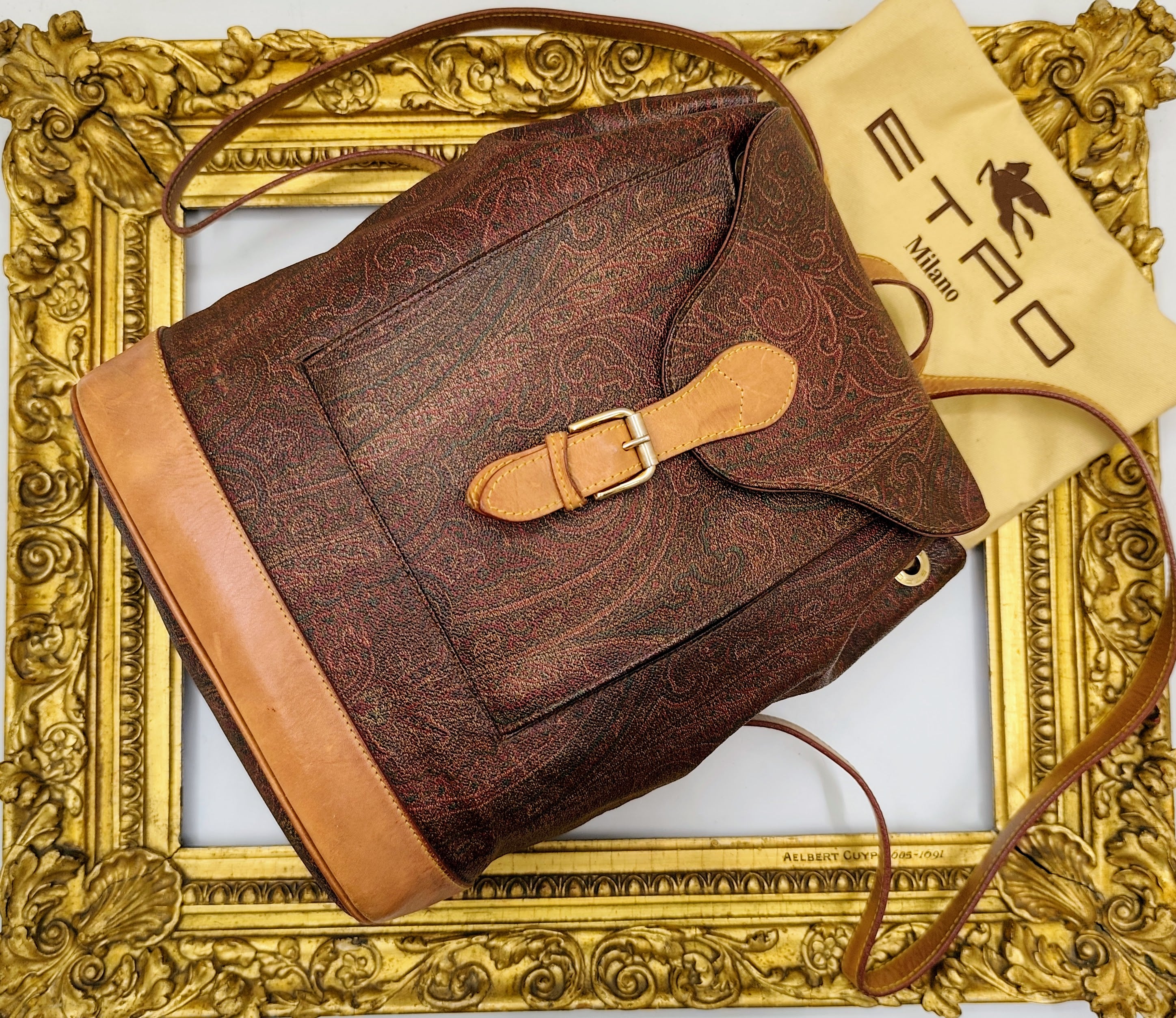 Etro – Zaino a Secchiello in Paisley Jacquard Vintage