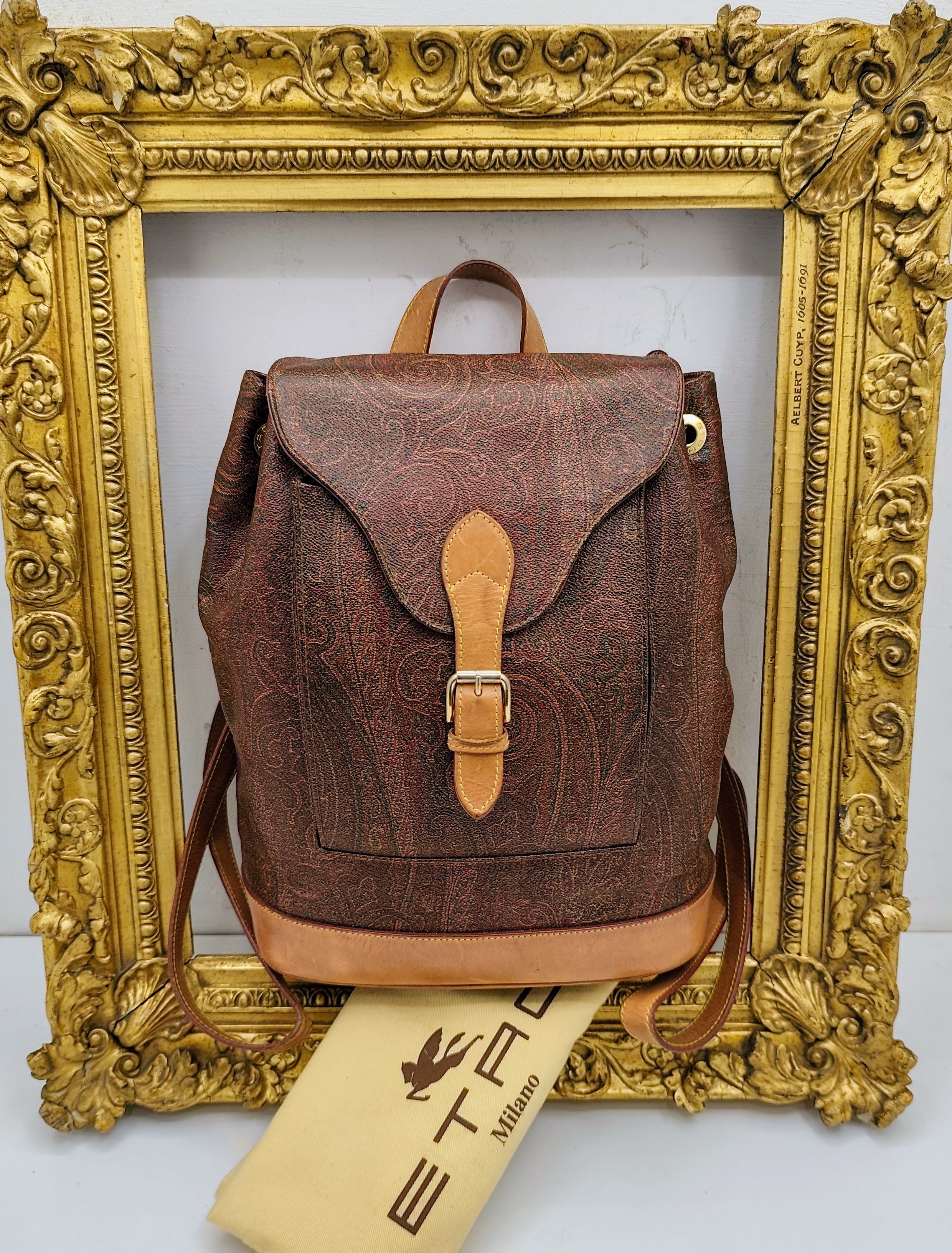 Etro – Zaino a Secchiello in Paisley Jacquard Vintage