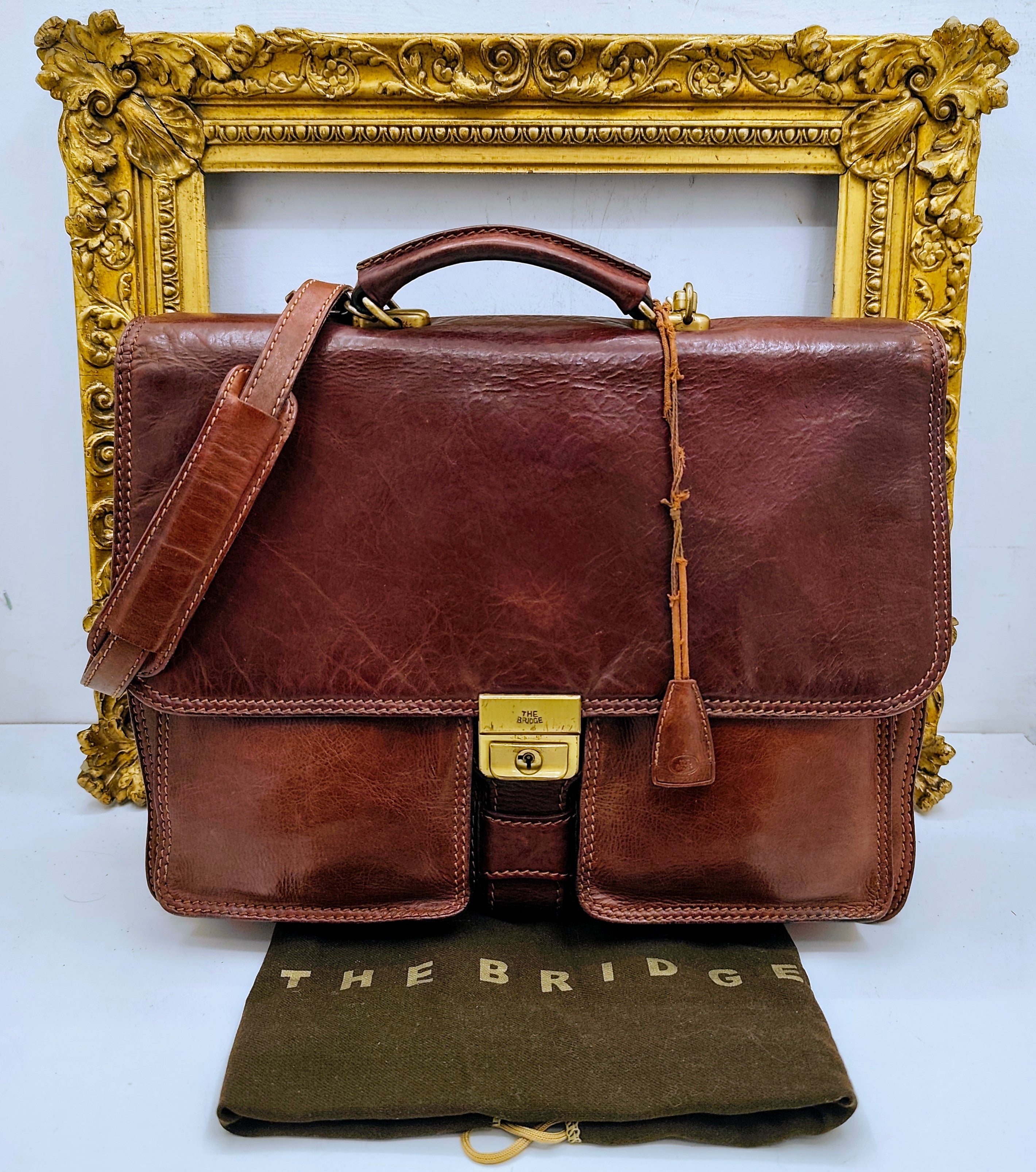 The Bridge – Cartella espandibile Linea Story Marrone Vintage