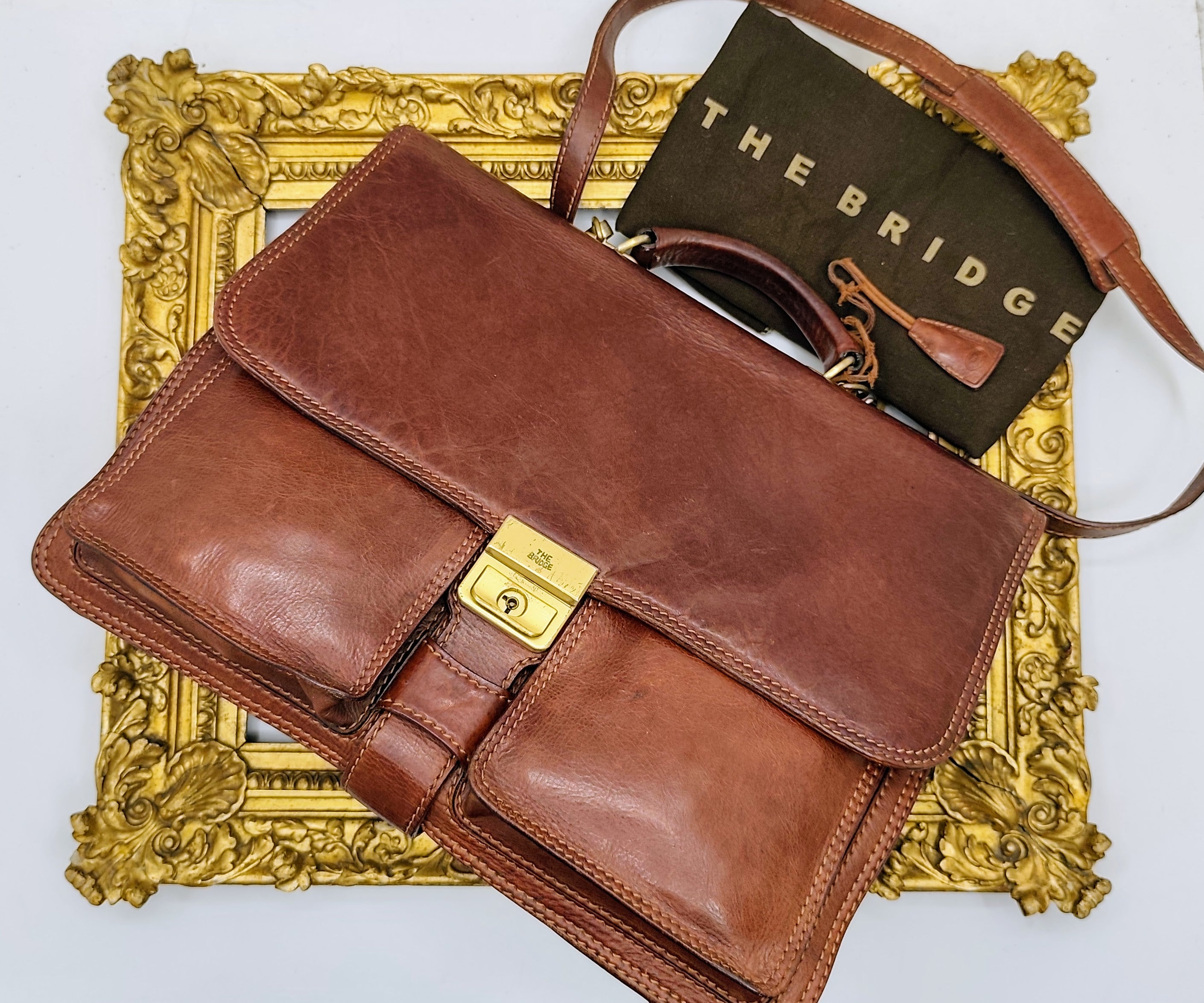 The Bridge – Cartella espandibile Linea Story Marrone Vintage