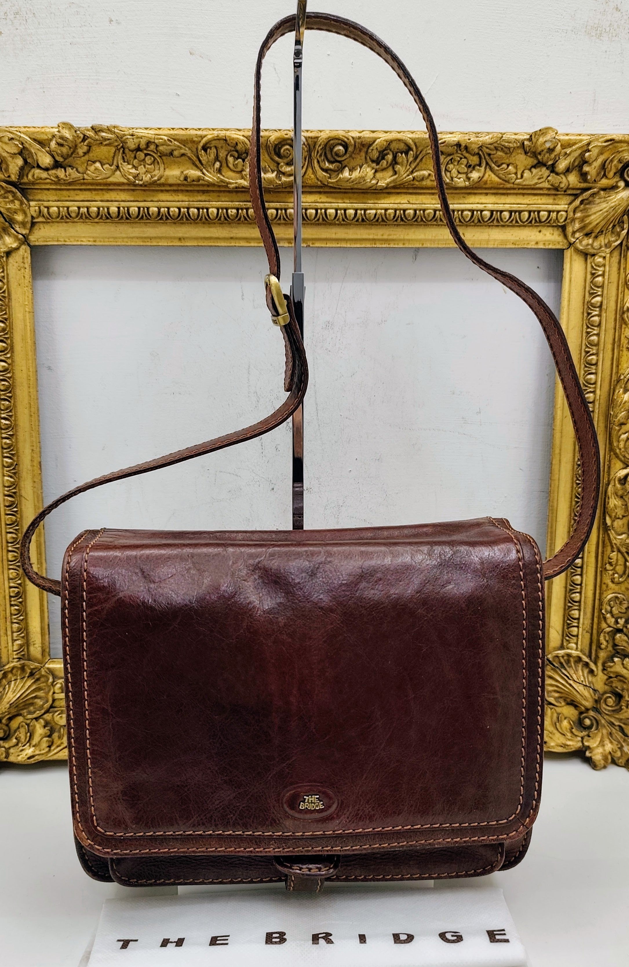 The Bridge – Postina Camera Bag tracolla Pelle Linea Story Vintage